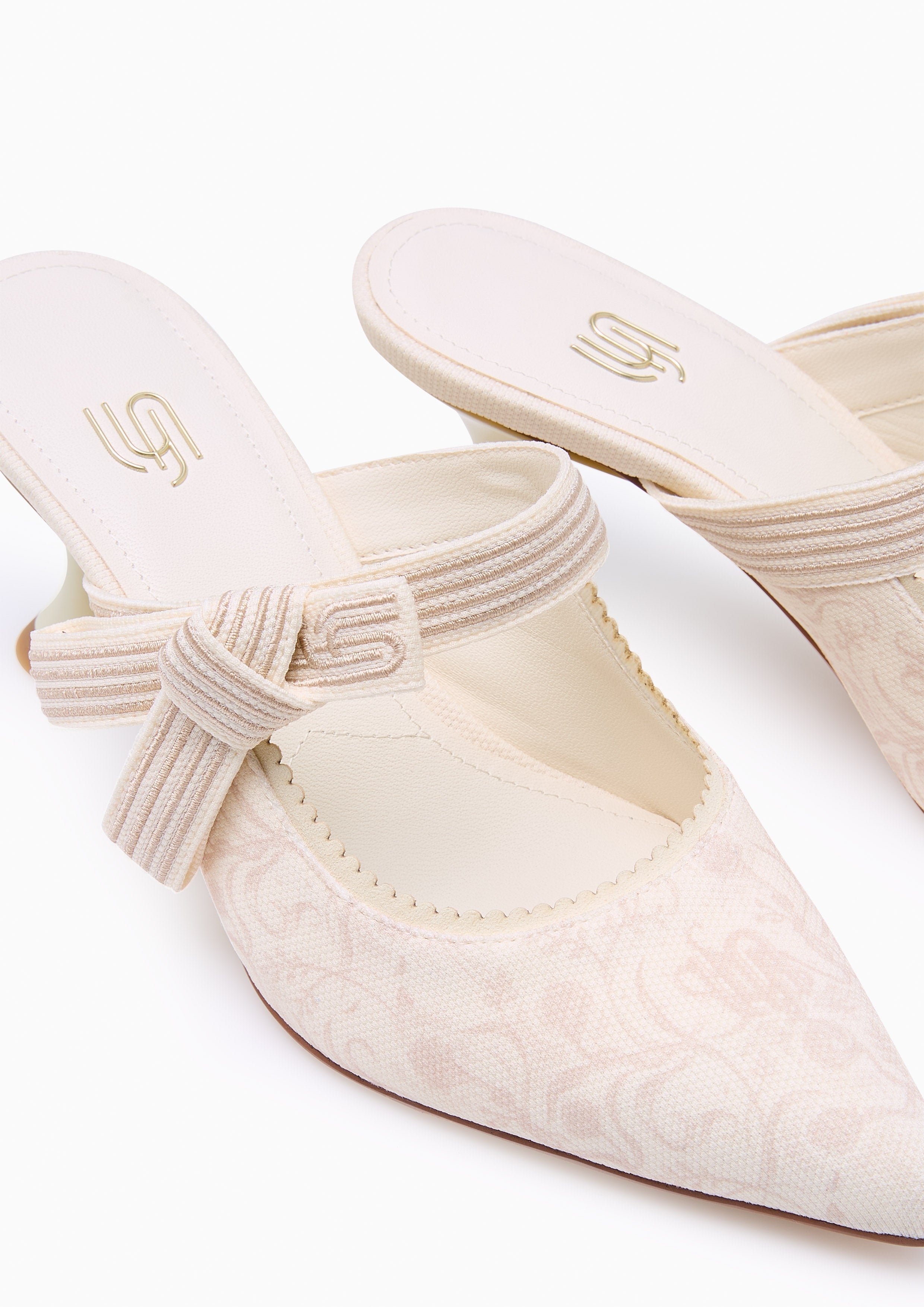 Maiden Heel Infinite. Heels - Printed Ivory