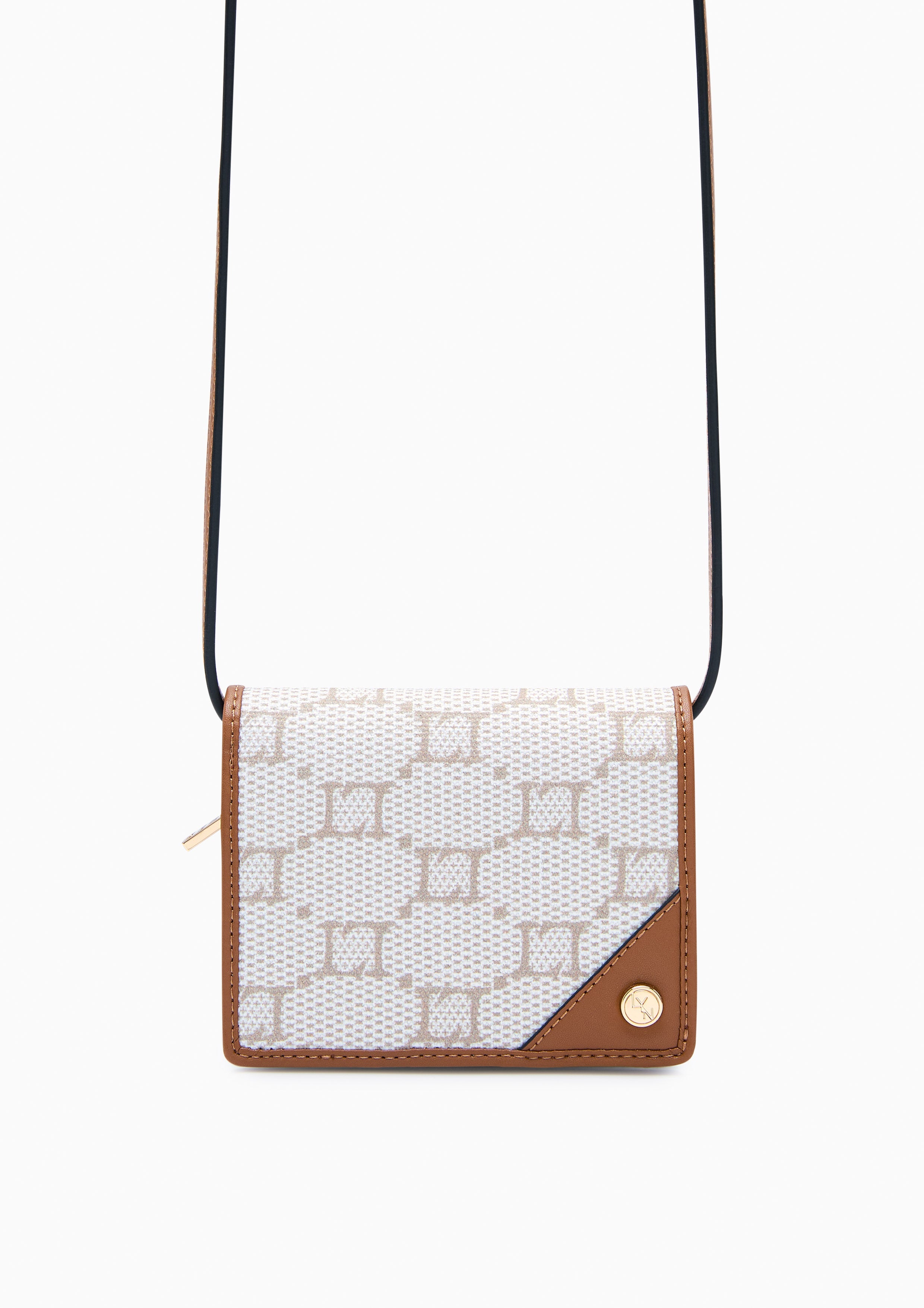 Serif Bi-Fold  Wallet On Chain - Printed Tan