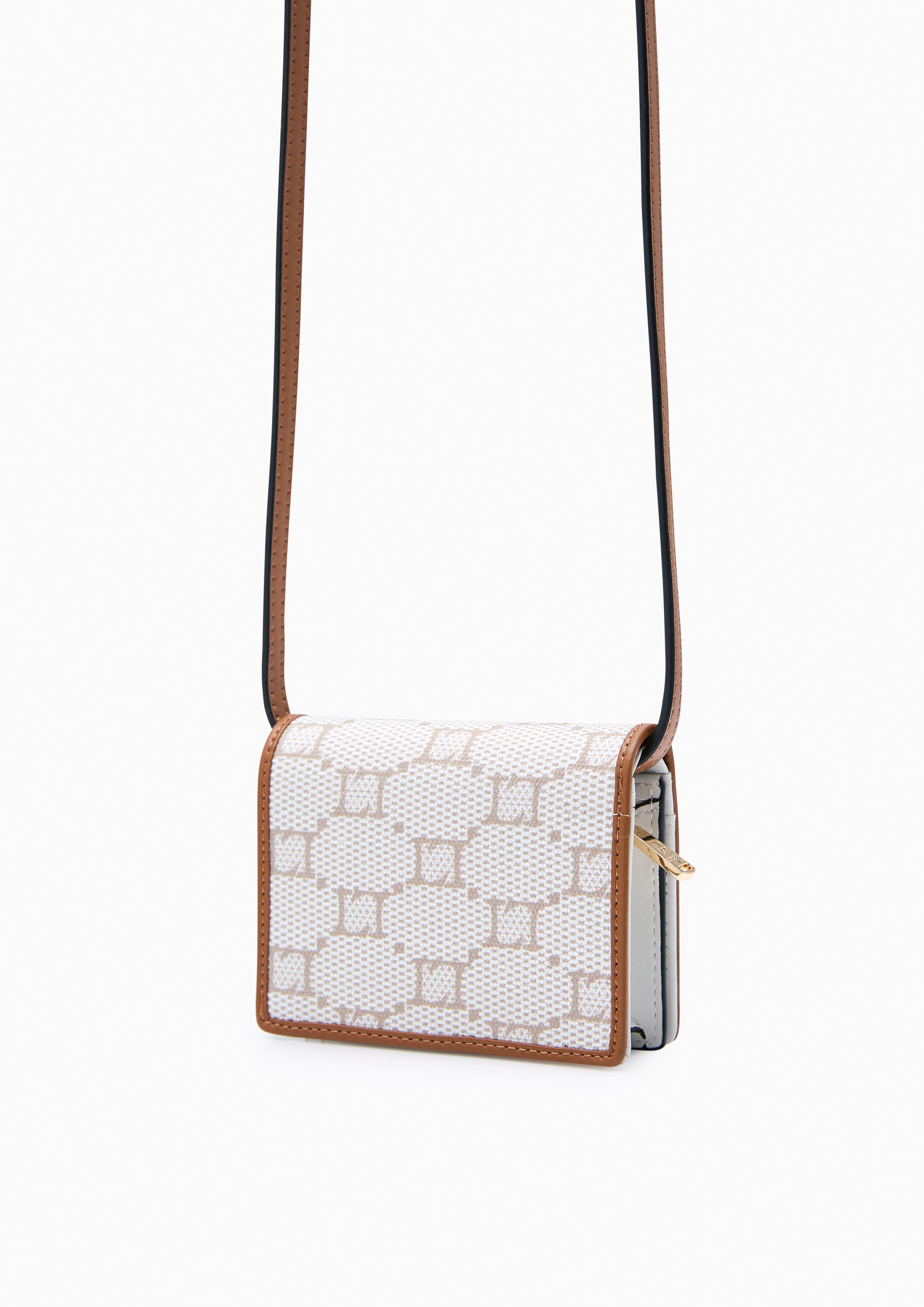Serif Bi-Fold  Wallet On Chain - Printed Tan