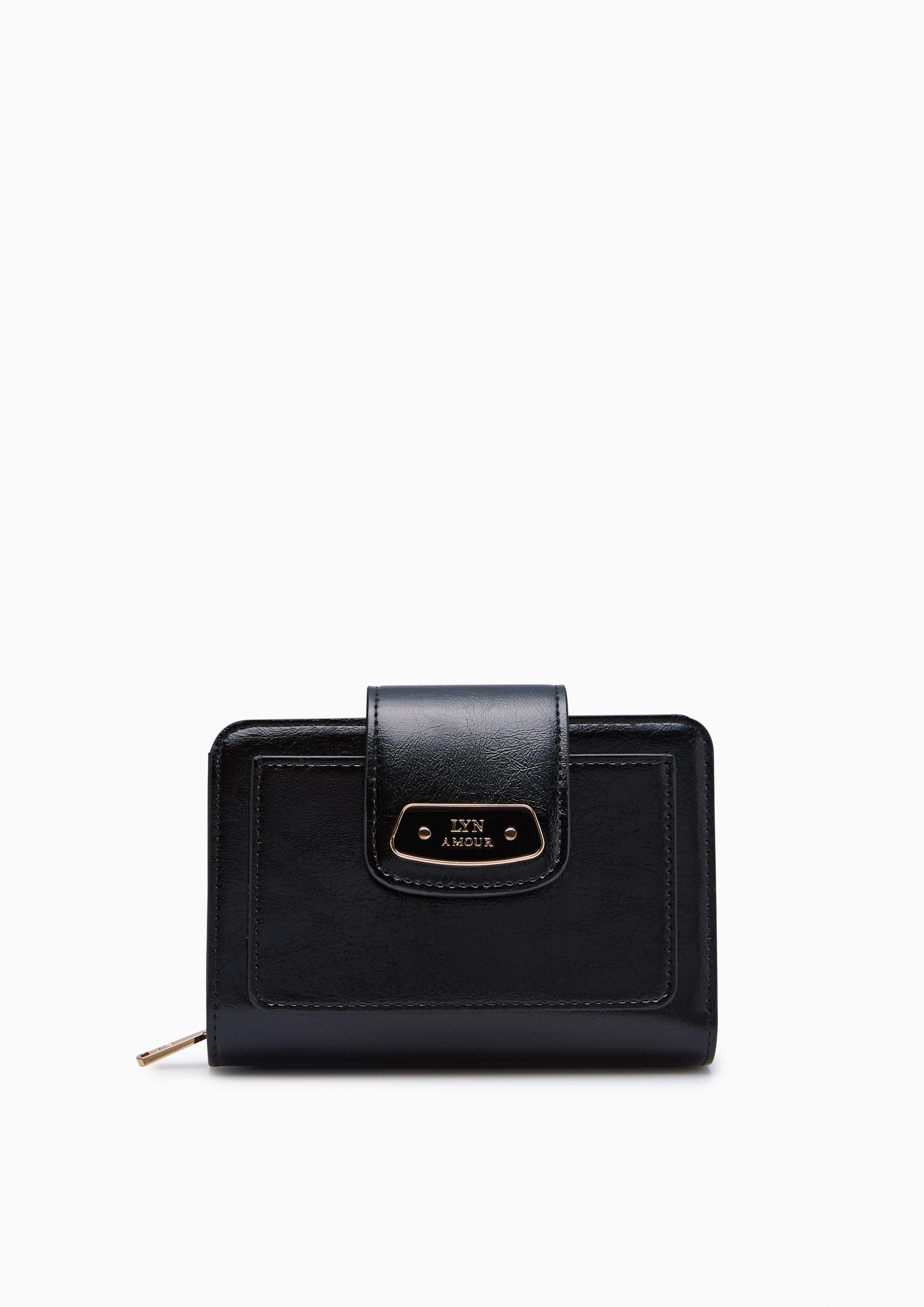Renny  Short Wallet - Black