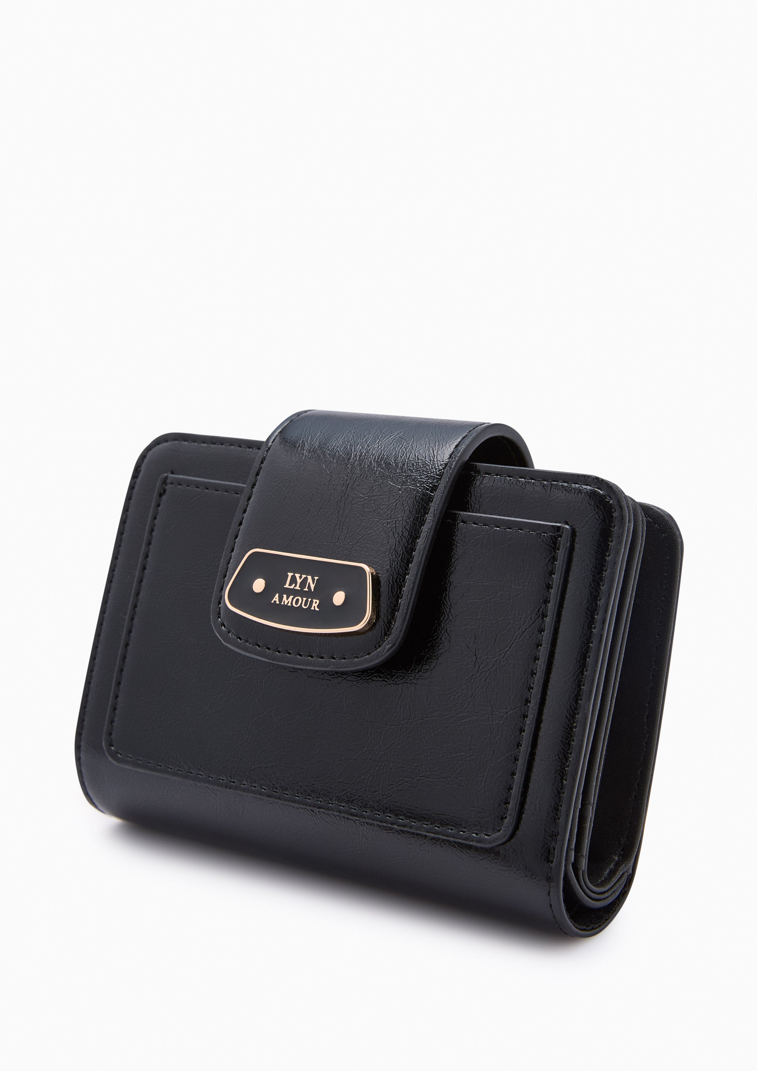 Renny  Short Wallet - Black
