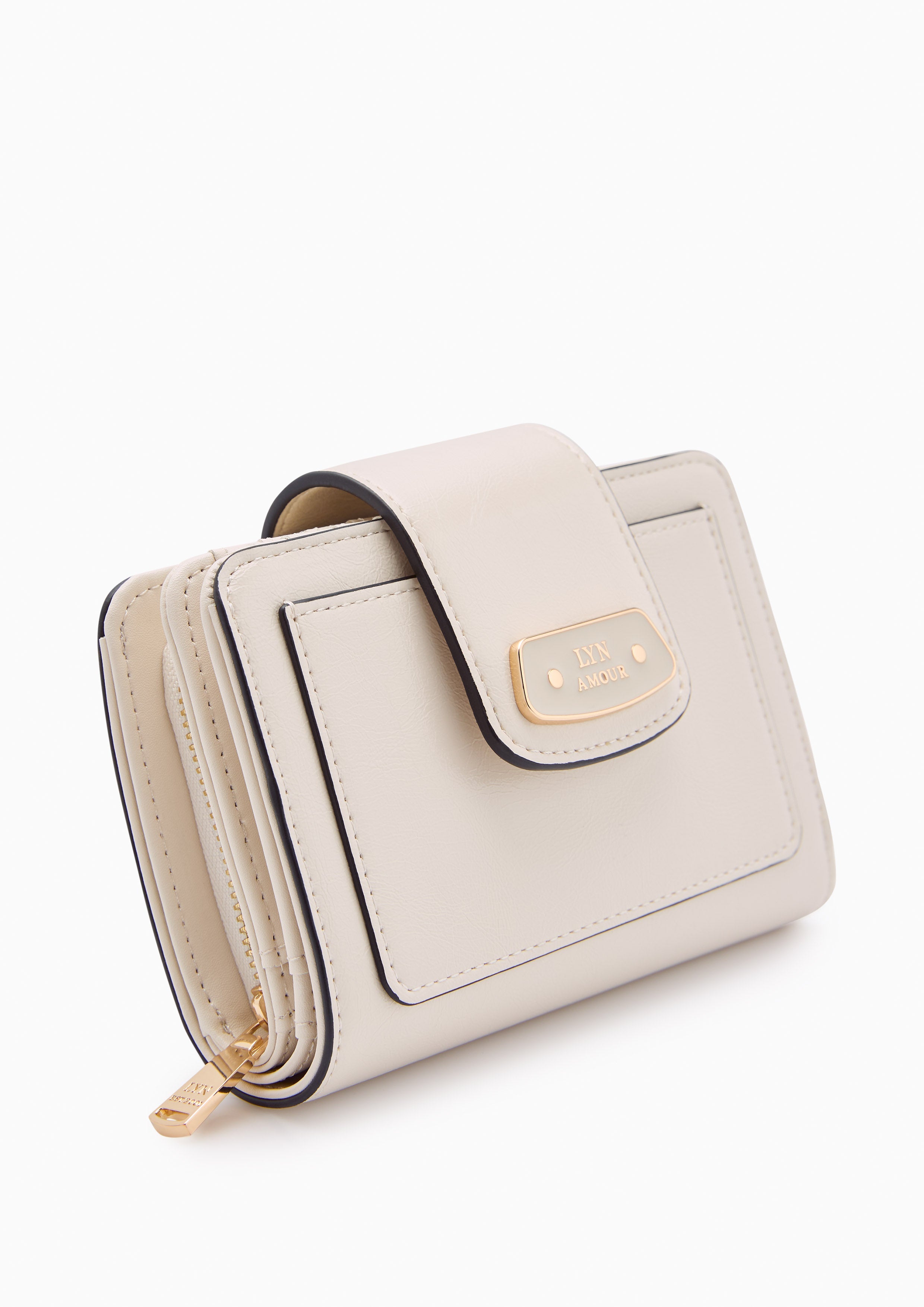 Renny  Short Wallet - Ivory