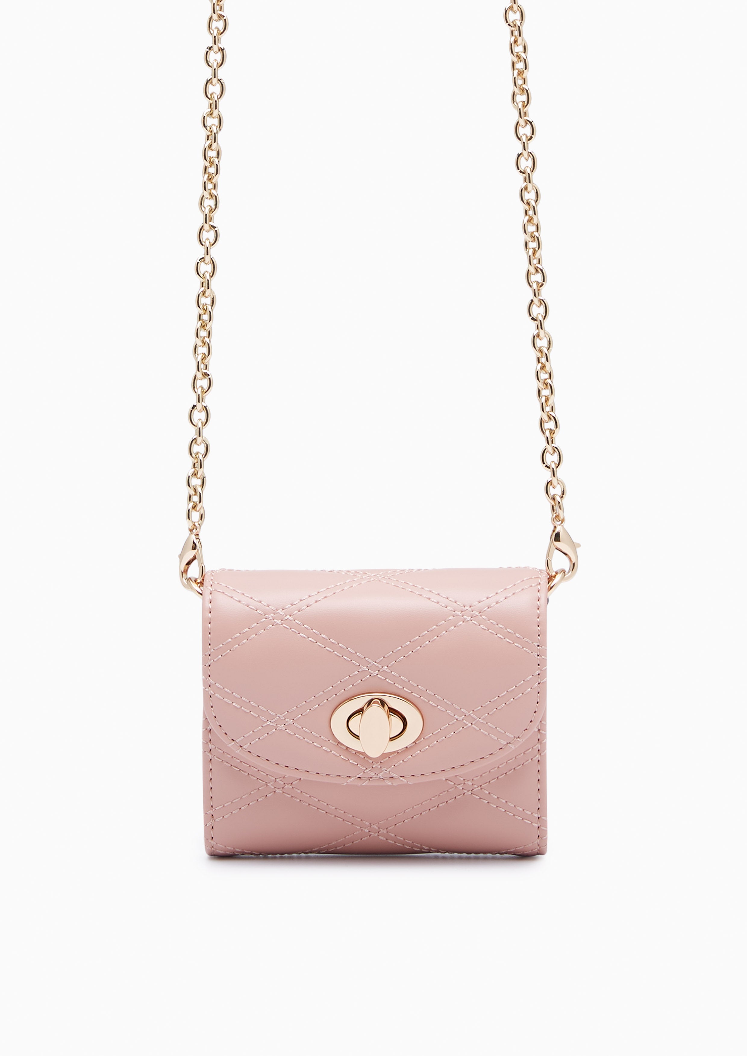 Barley Short Wallet On Chain - Pink