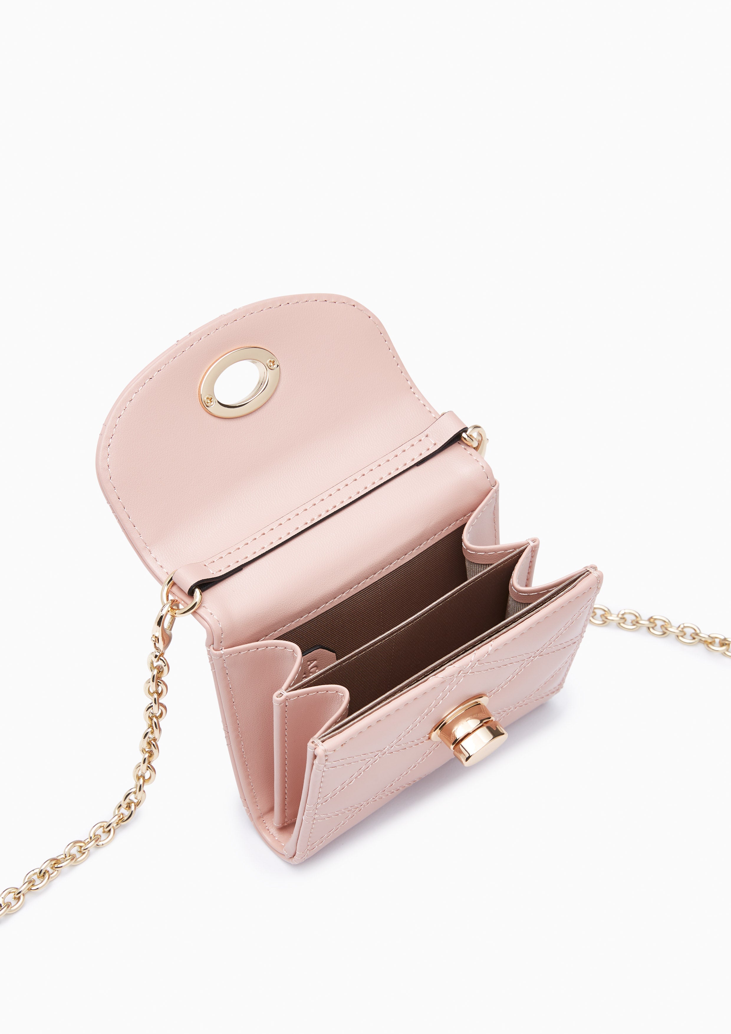 Barley Short Wallet On Chain - Pink