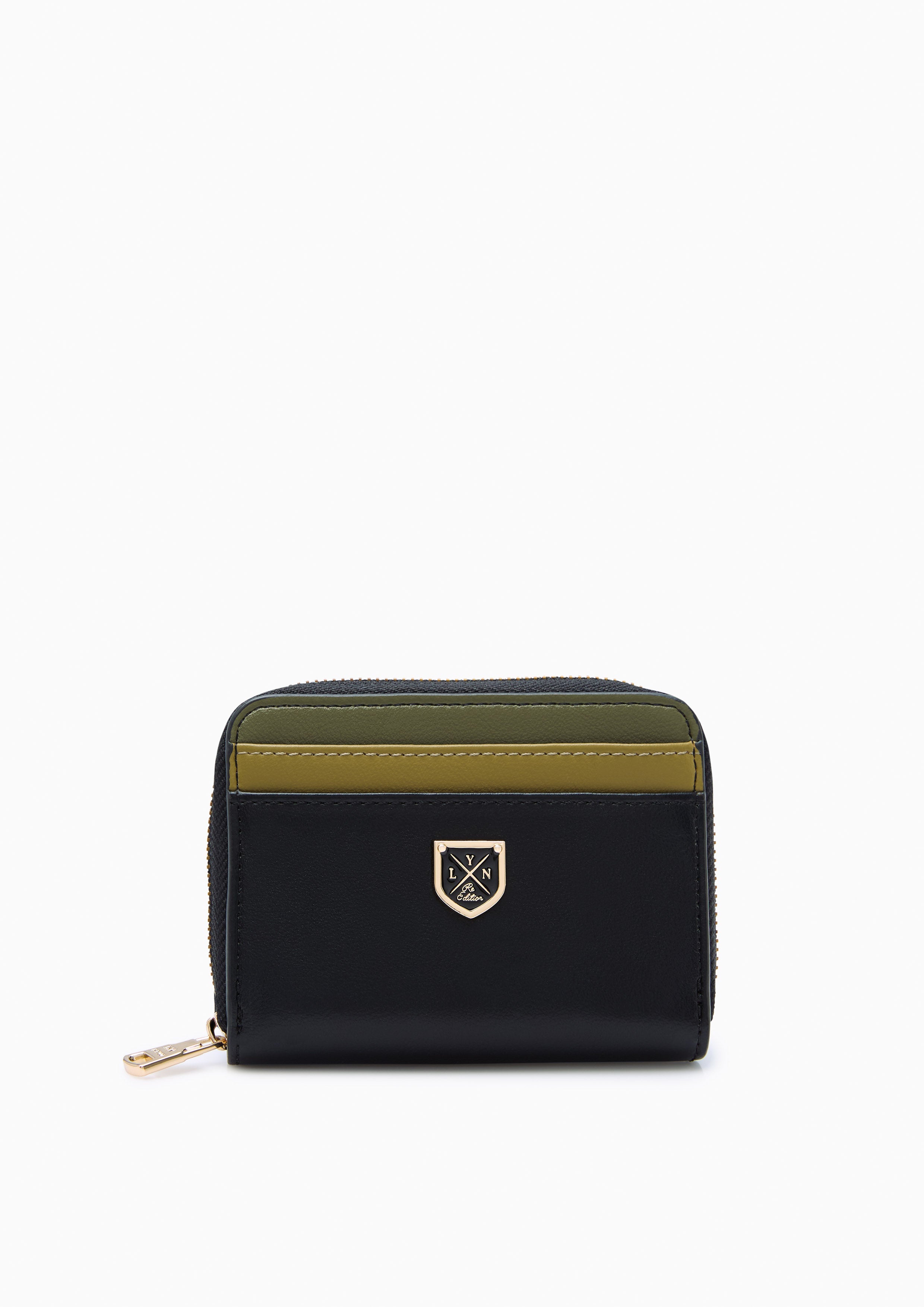 Re-Edit Mustang Zip Short Wallet - Black