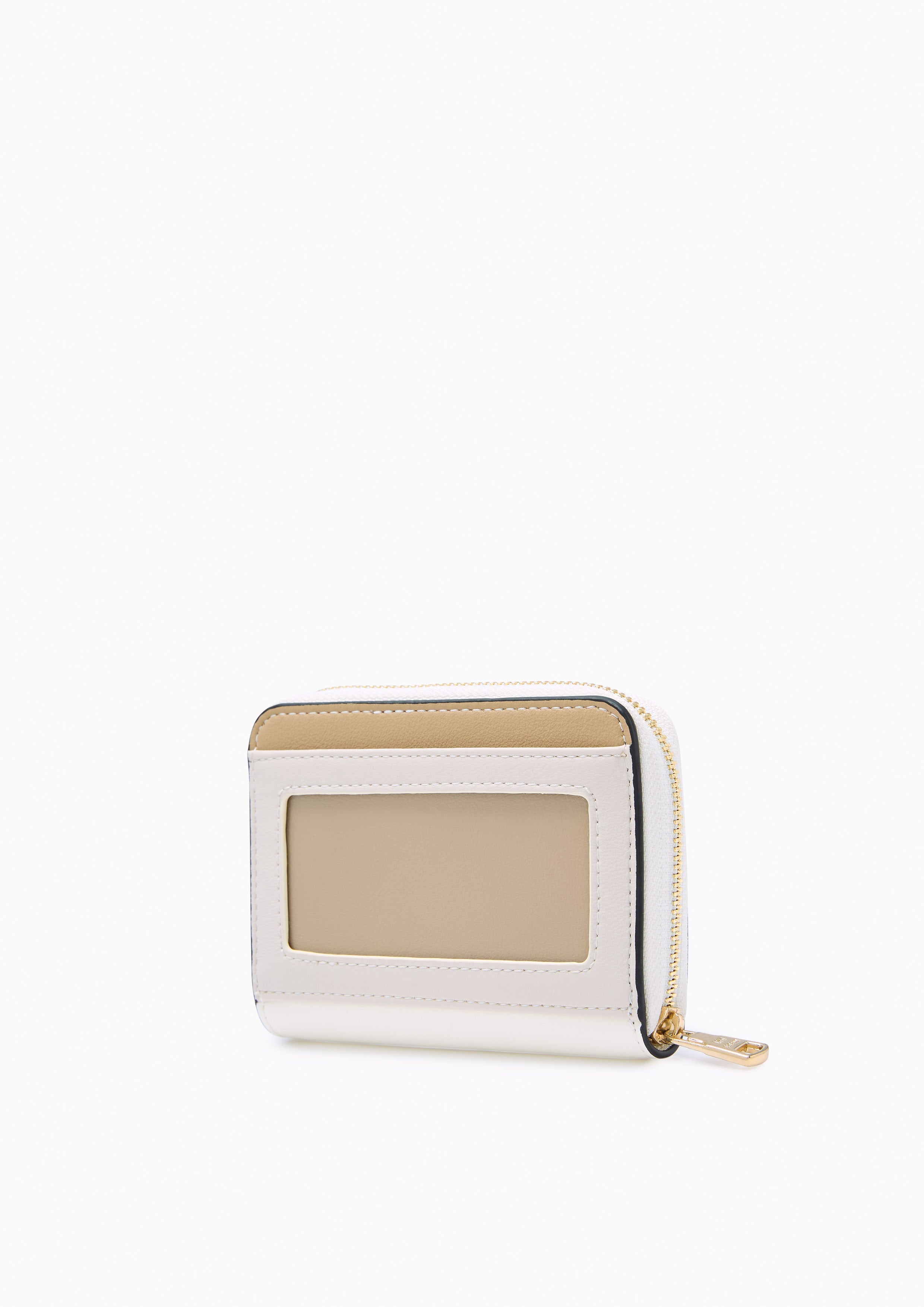 Re-Edit Mustang Zip Short Wallet - Ivory