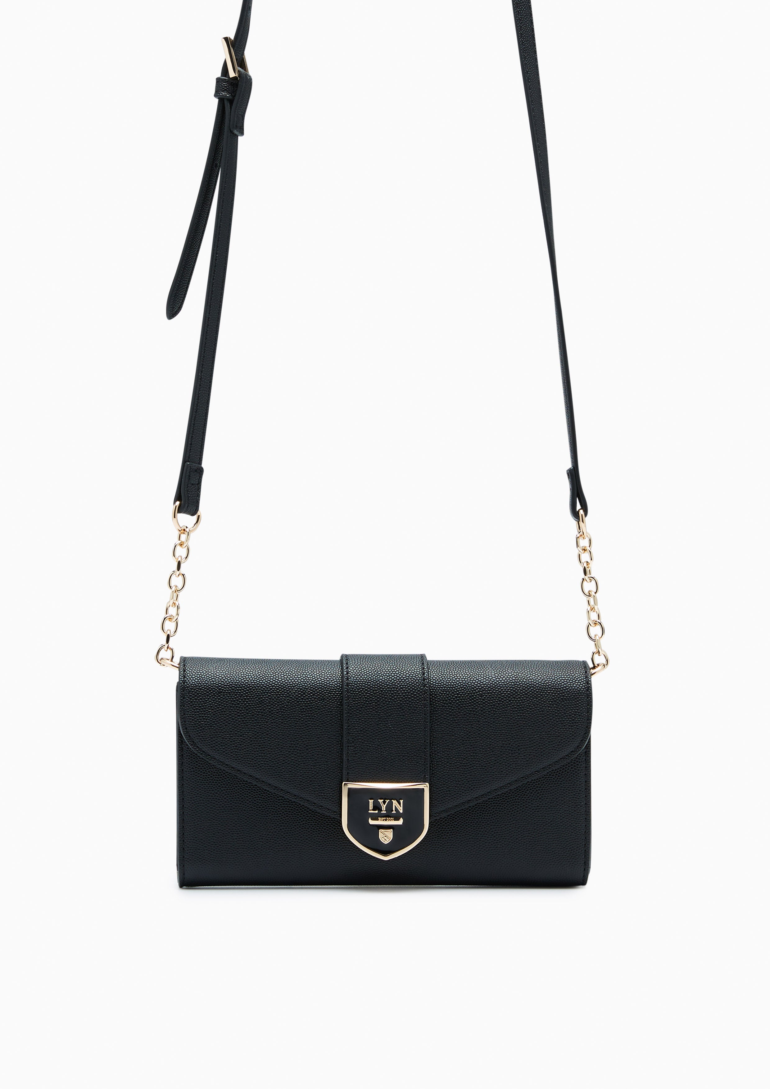 Re- Edit Casia Long  Wallet On Chain - Black