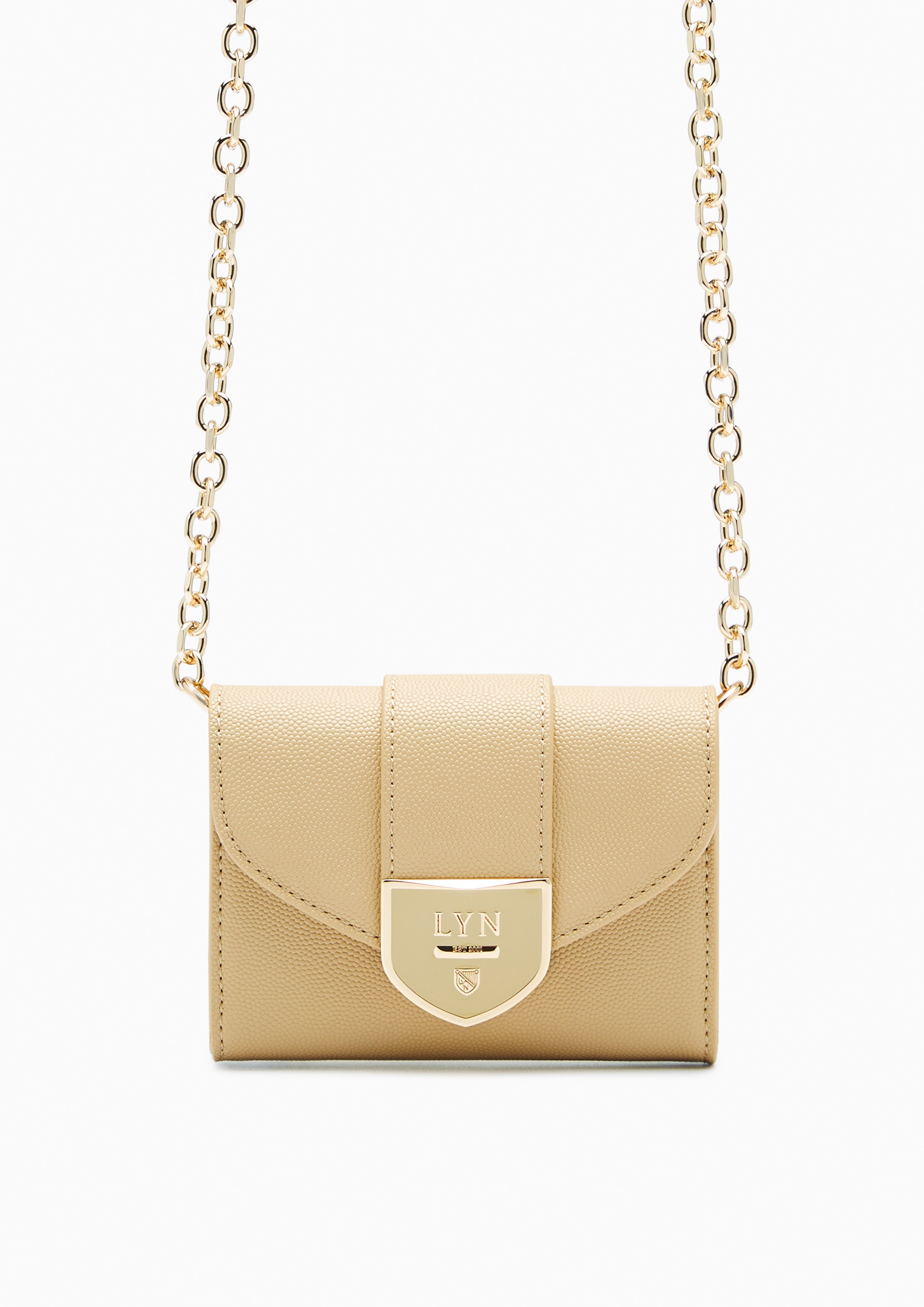 Re- Edit Casia Short  Wallet On Chain - Beige