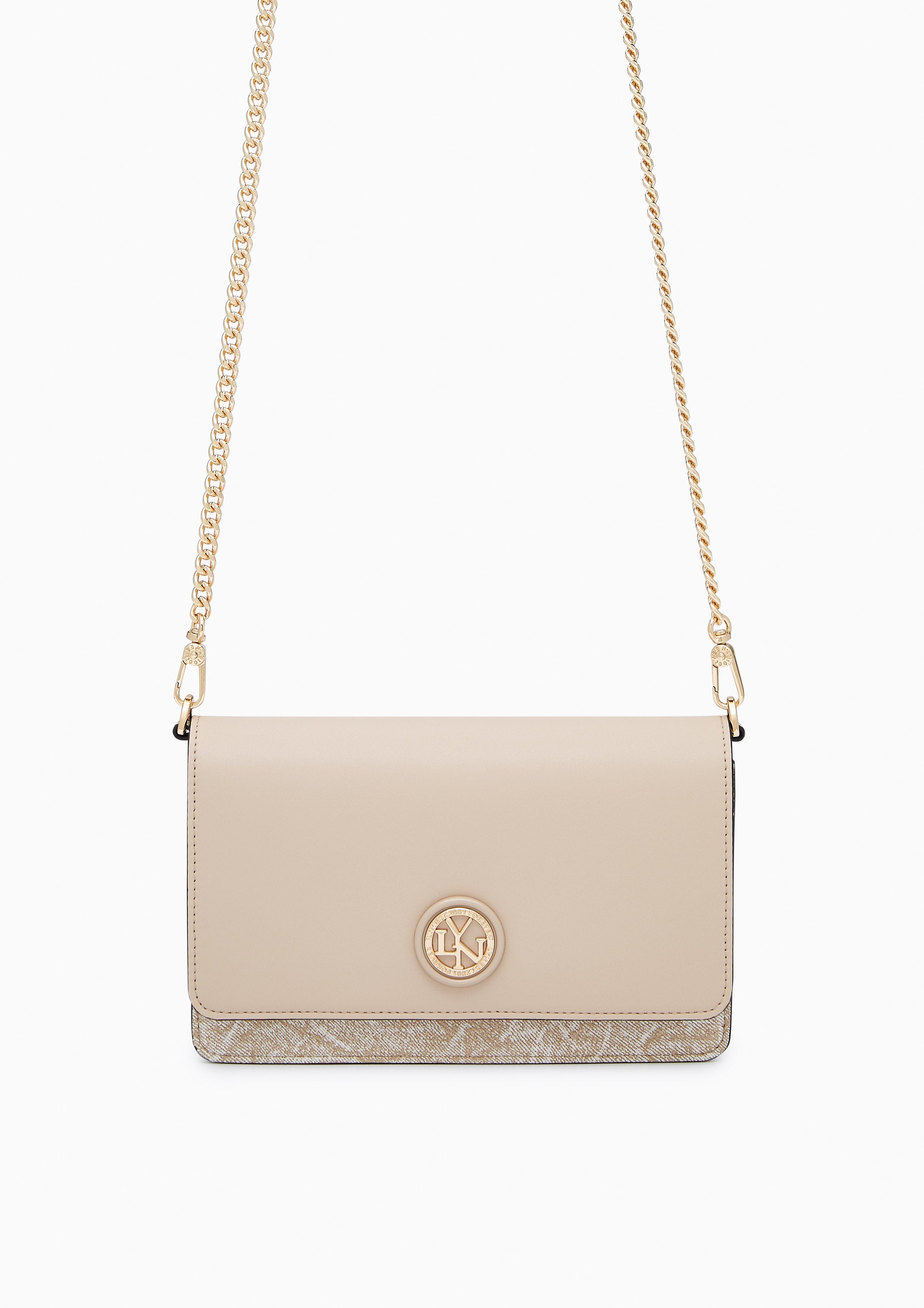 Lola Long Wallet On Chain - Beige