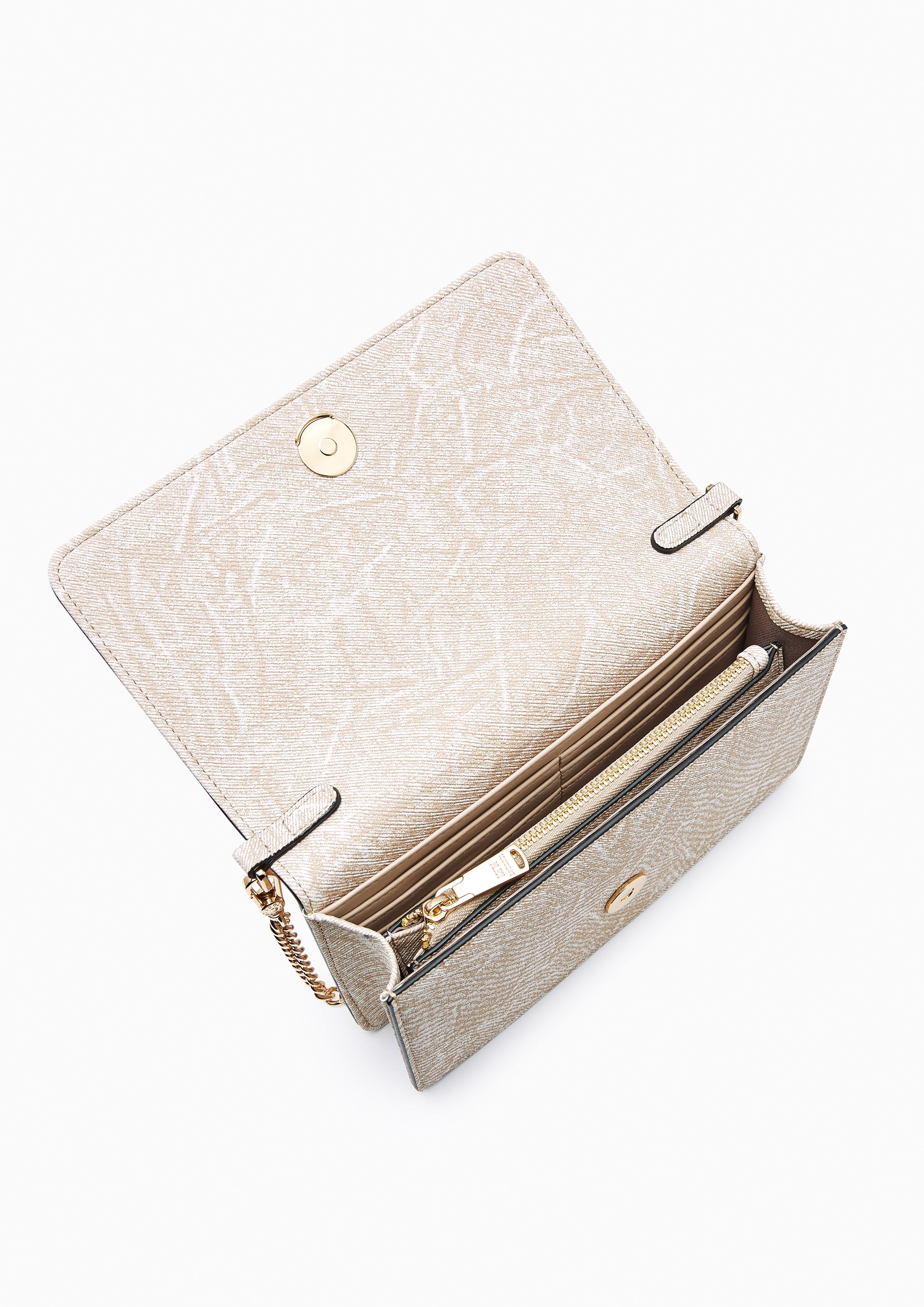 Lola Long Wallet On Chain - Beige