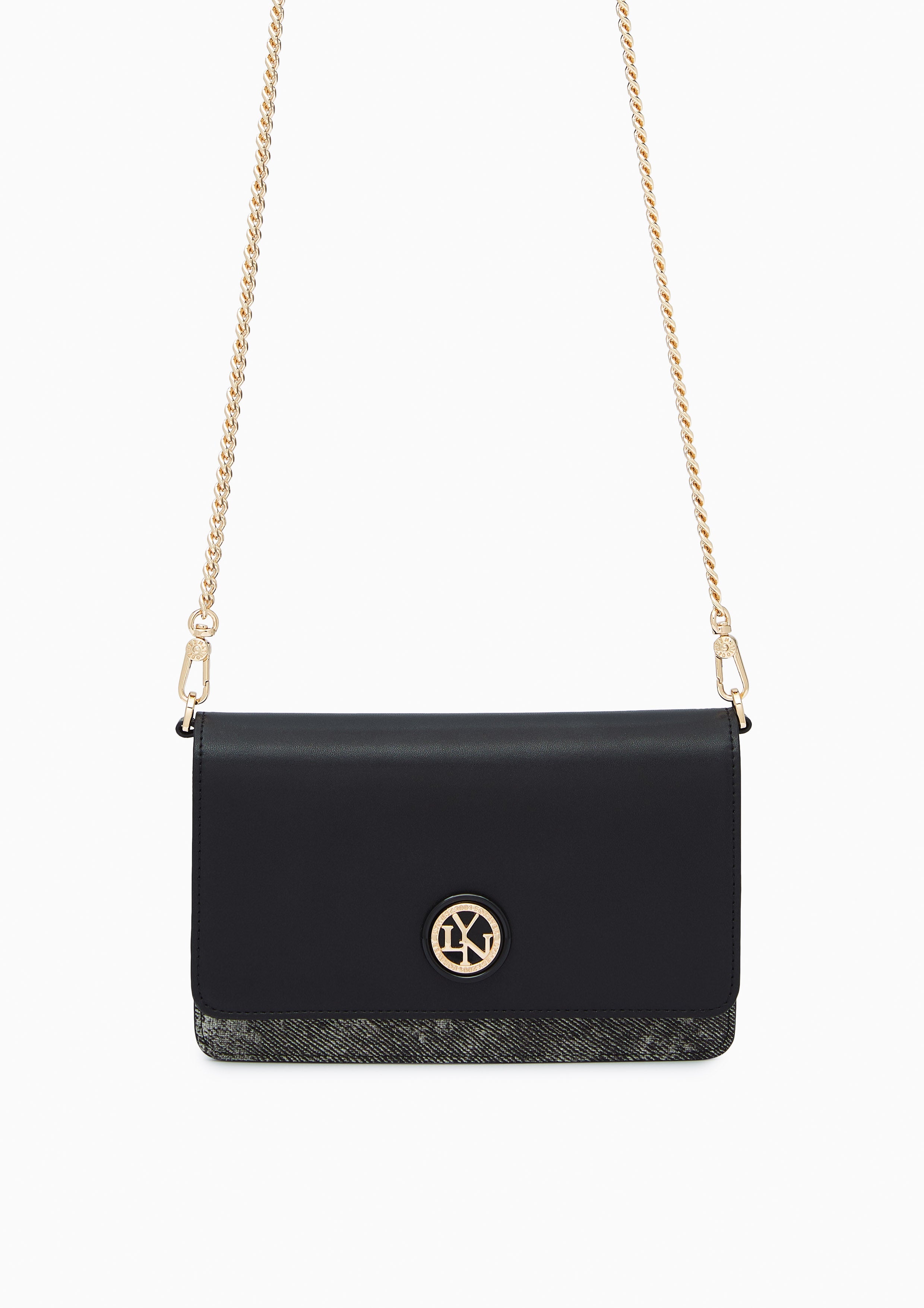 Lola Long Wallet On Chain - Black