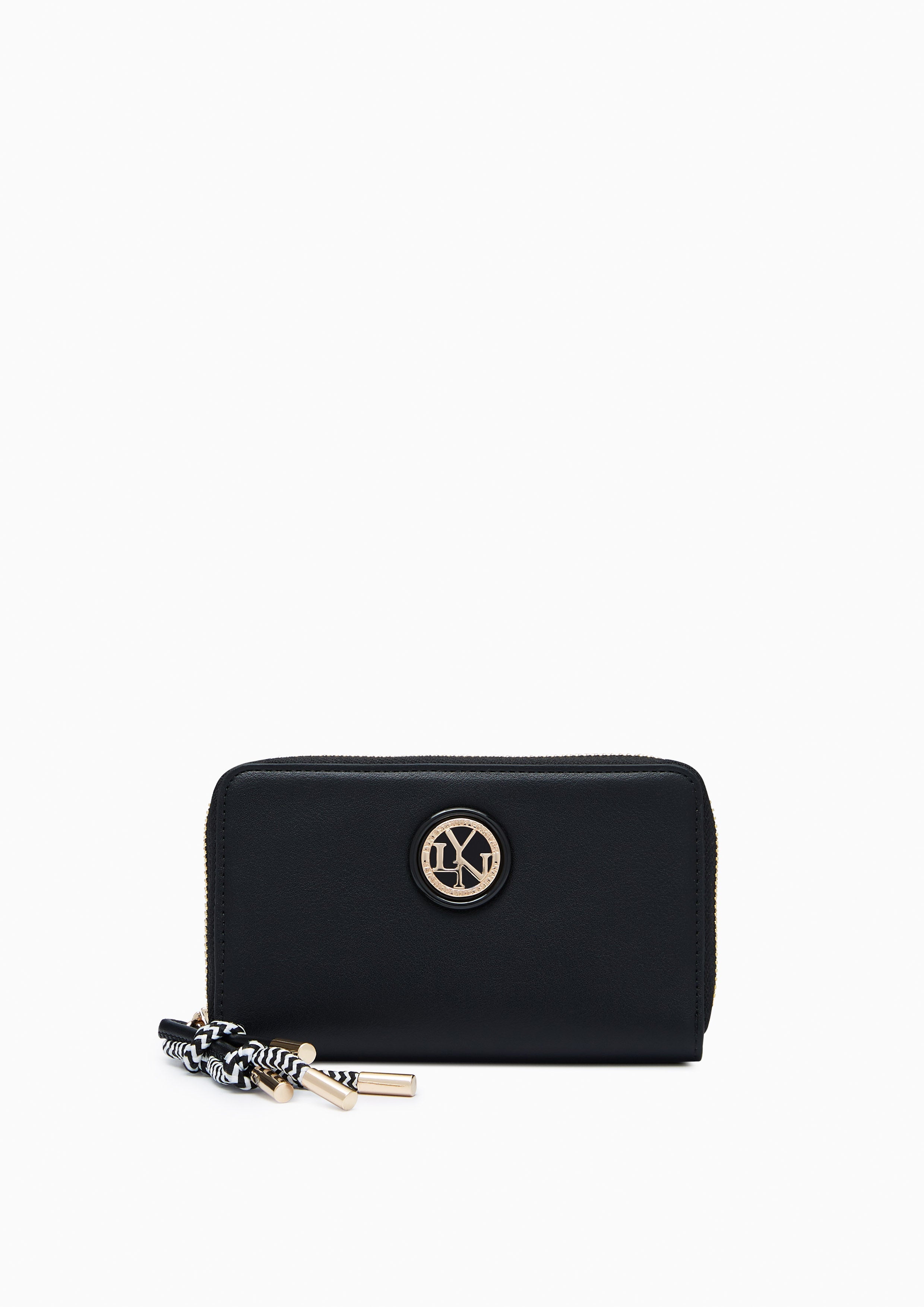 Lola Zip Semi Wallet - Black