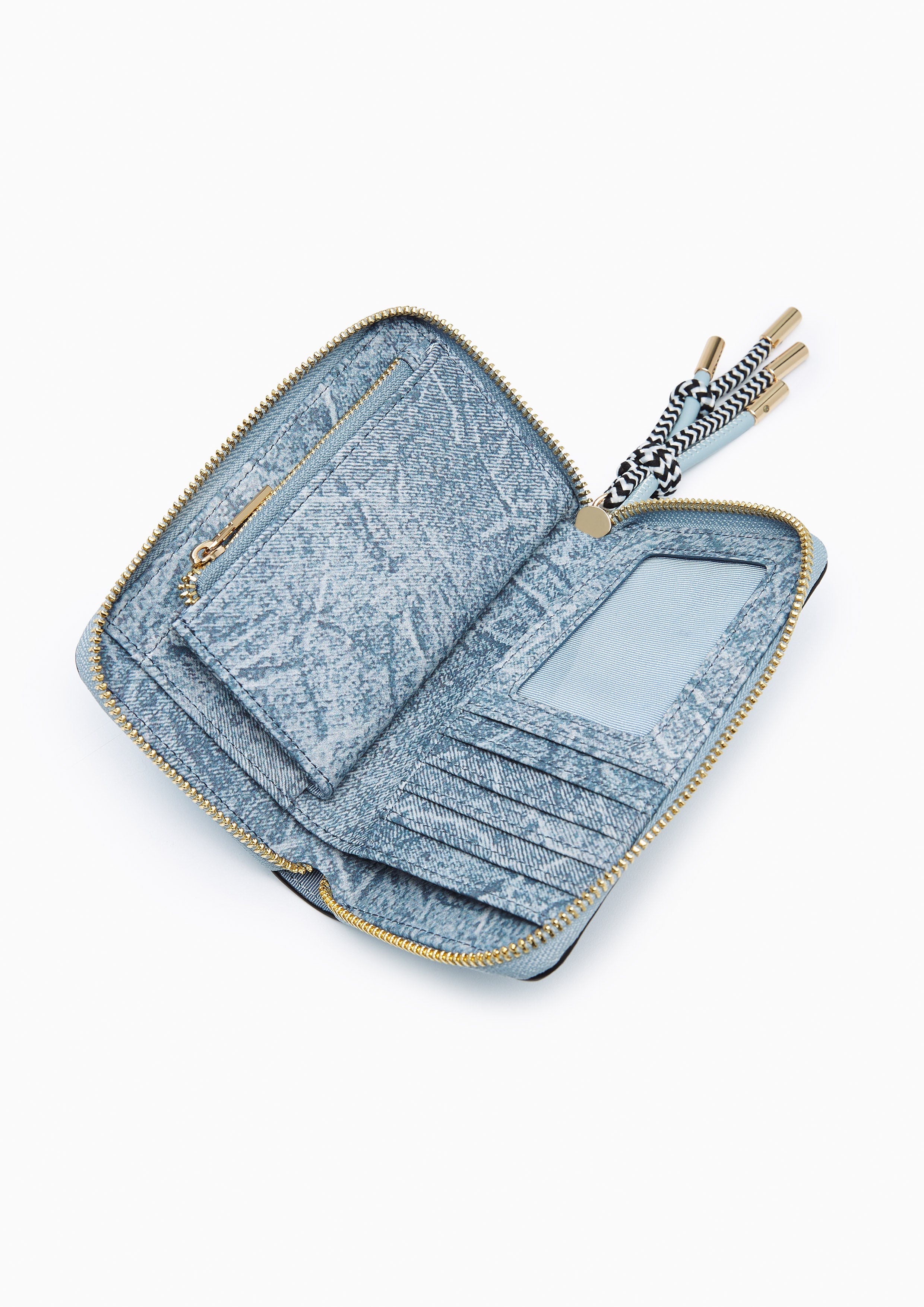 Lola Zip Semi Wallet - Blue