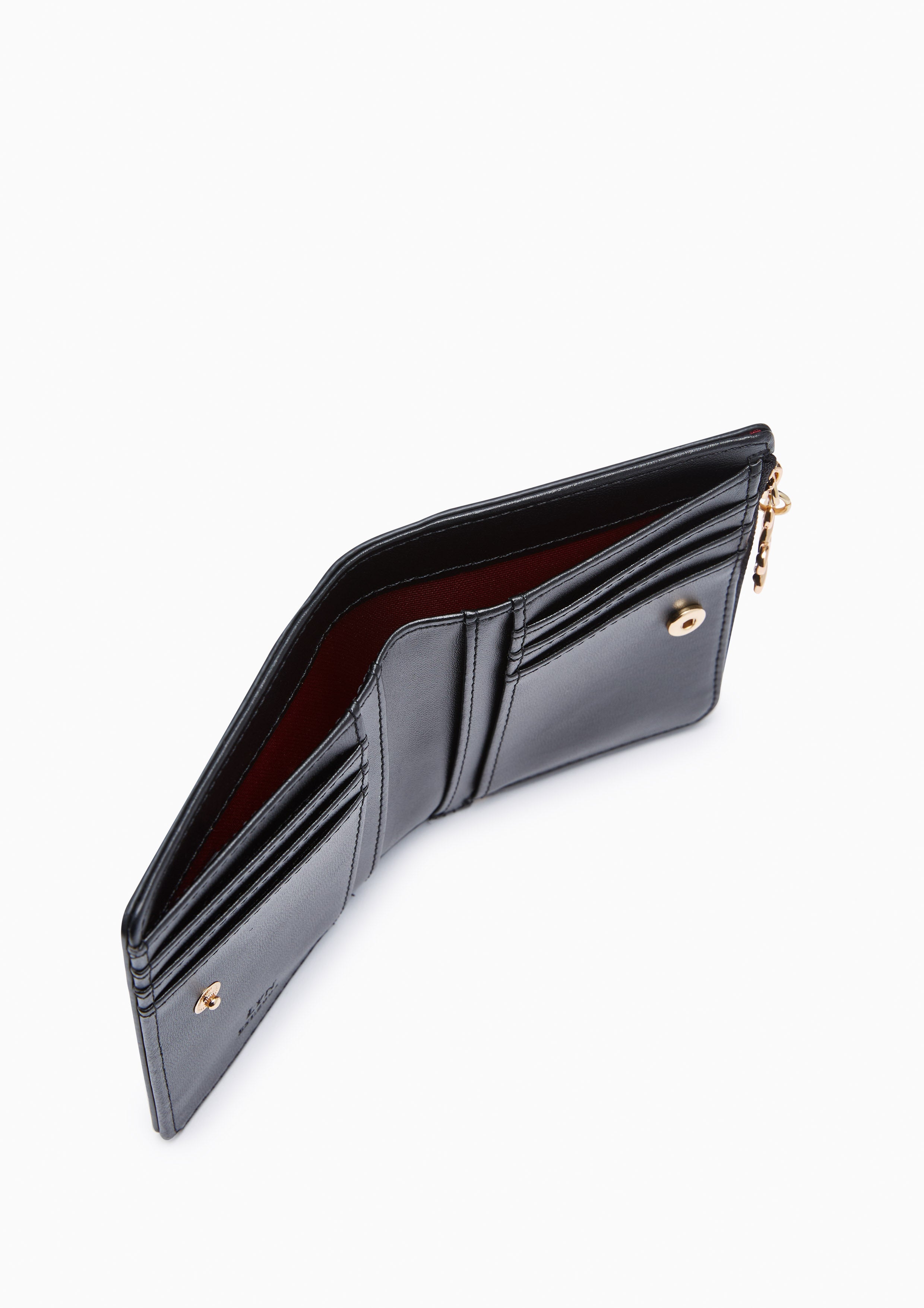 Re-Edit Bliss Zip  Short Wallet - Black