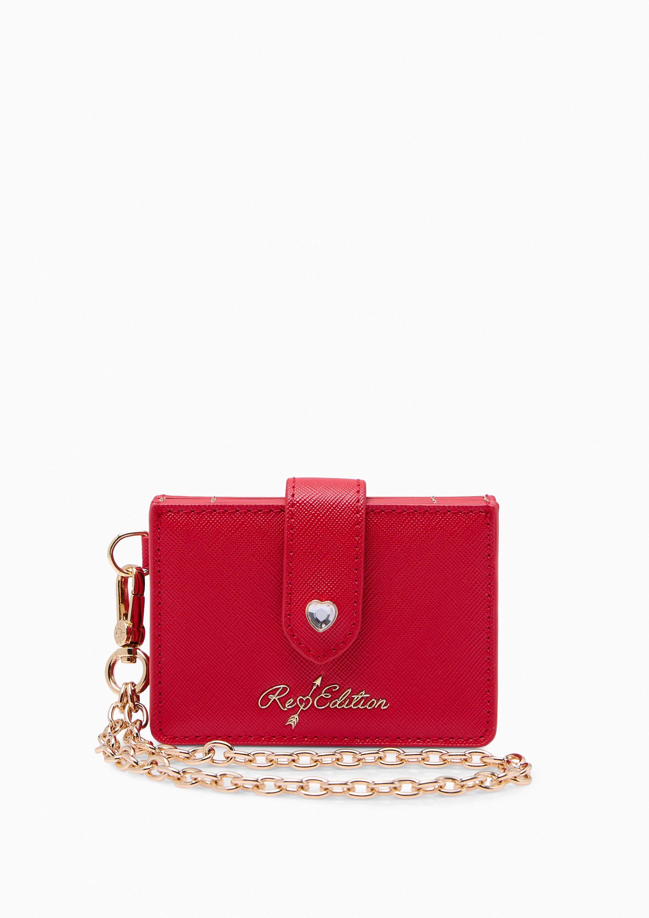 Re Love Card  Wallet On Chain - Red