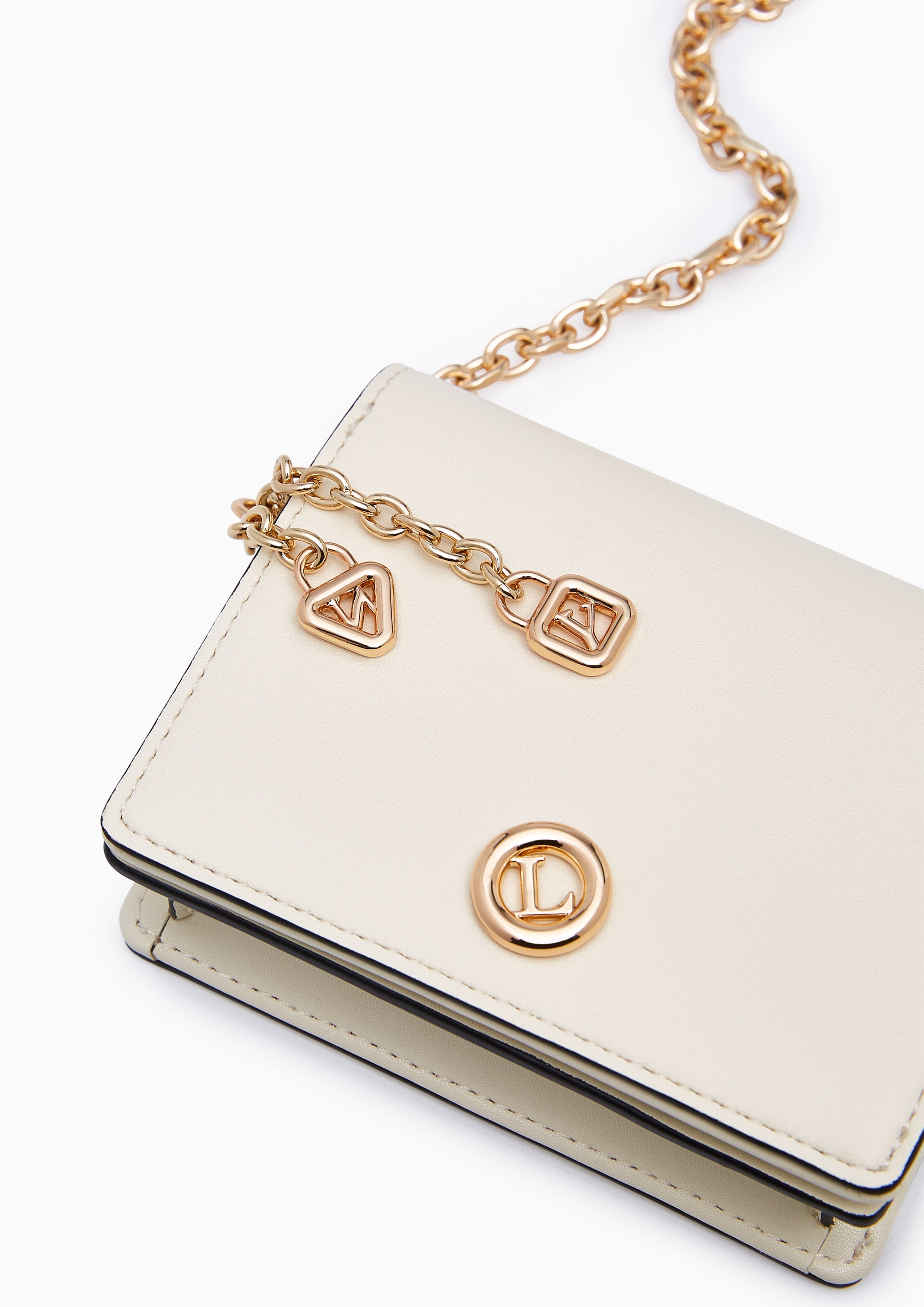 Ringo Short Wallet On Chain - Ivory