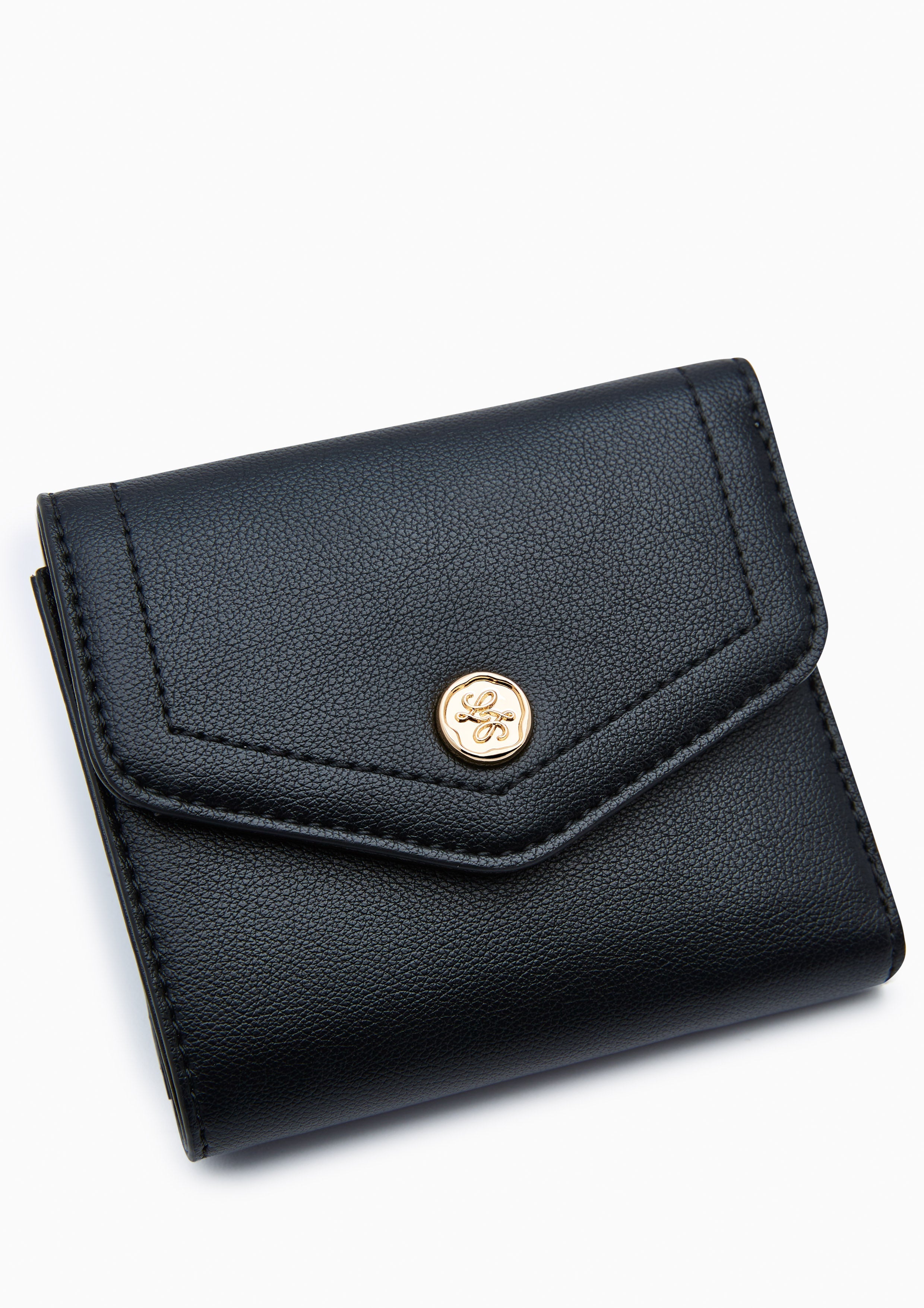 Atelier Short Flap  Wallet - Black