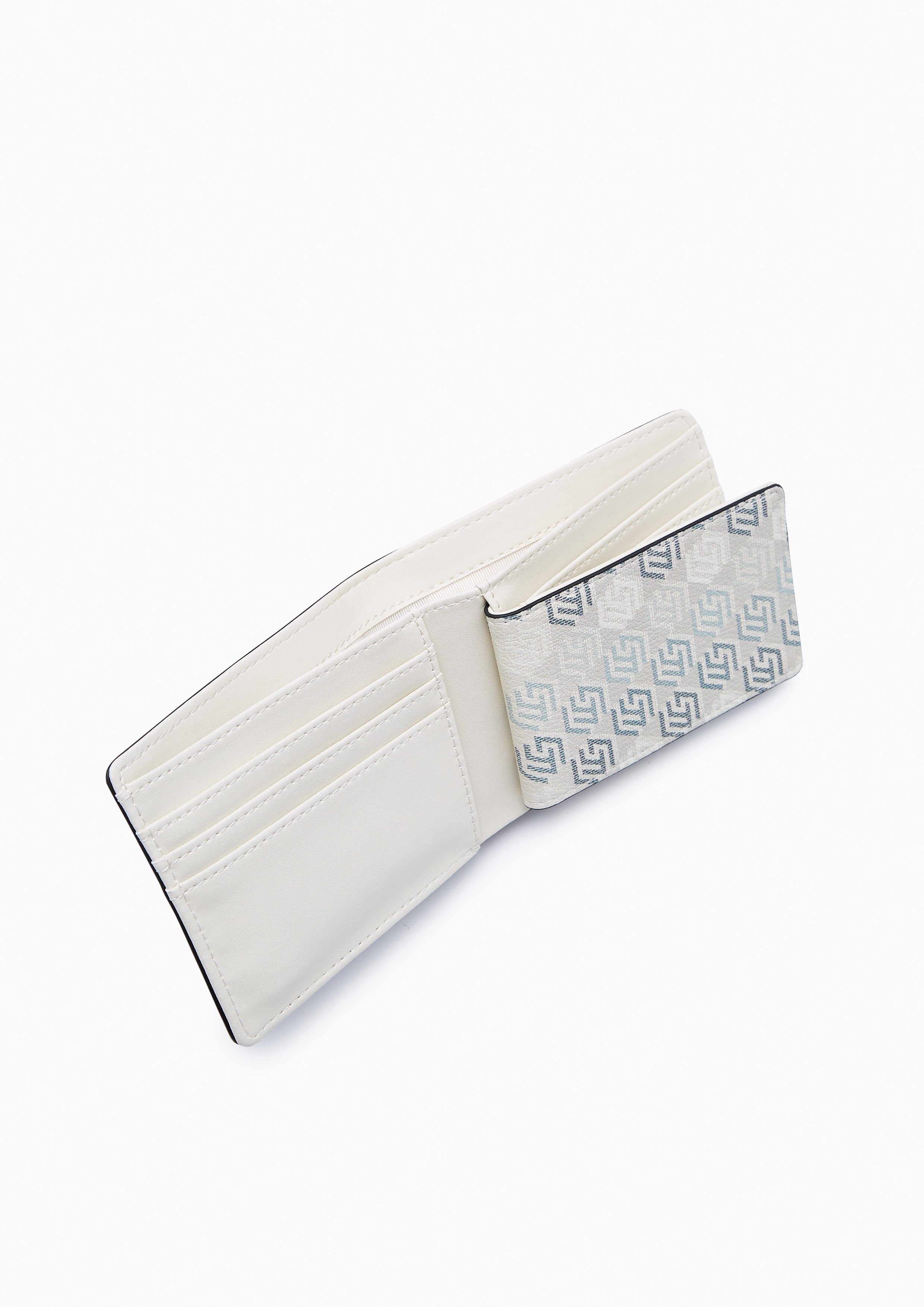 Jacob Infinite Bi-Fold  Wallet - Printed White