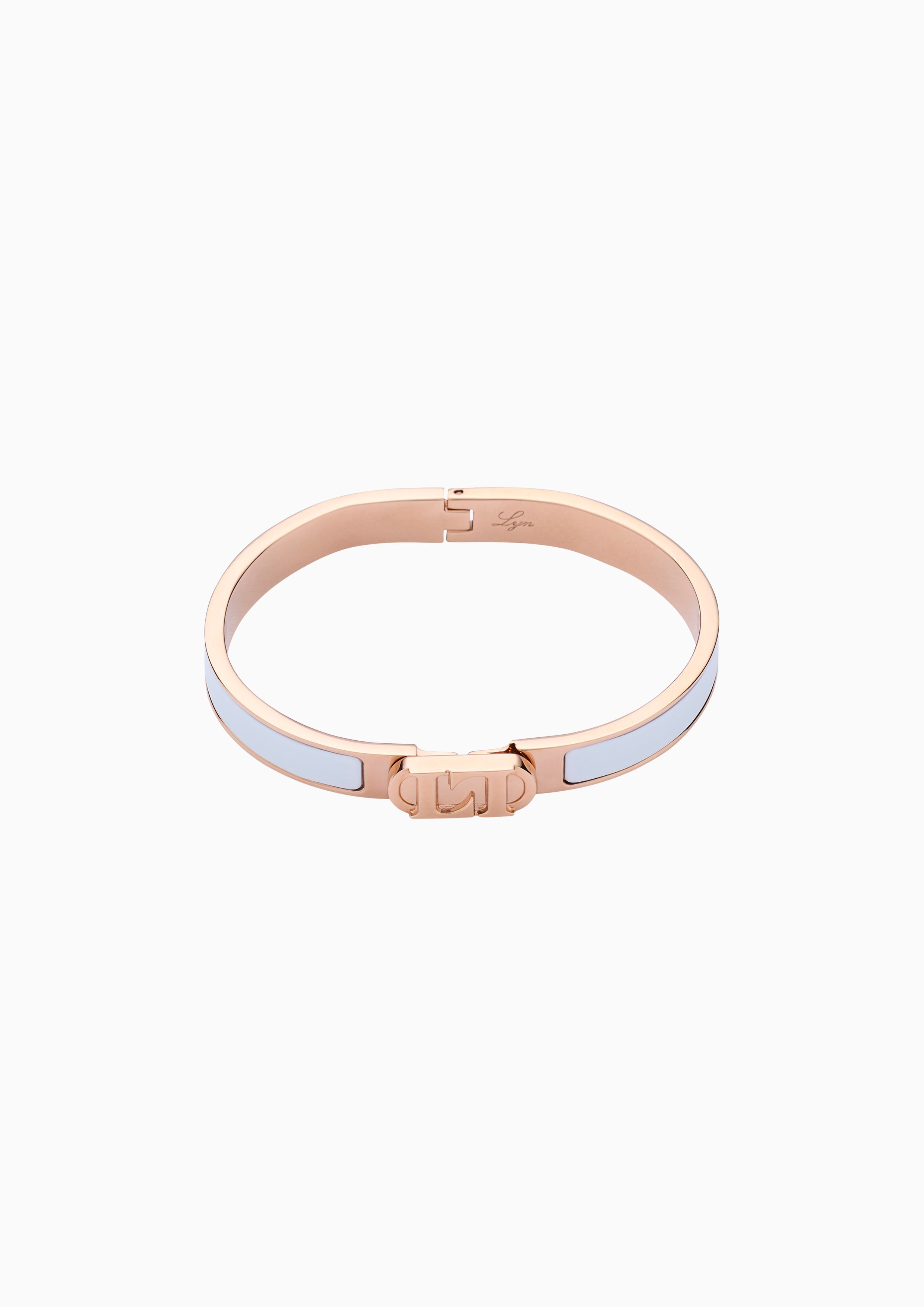 Miss Abigail Bangle Xs  - White/ Rose Gold