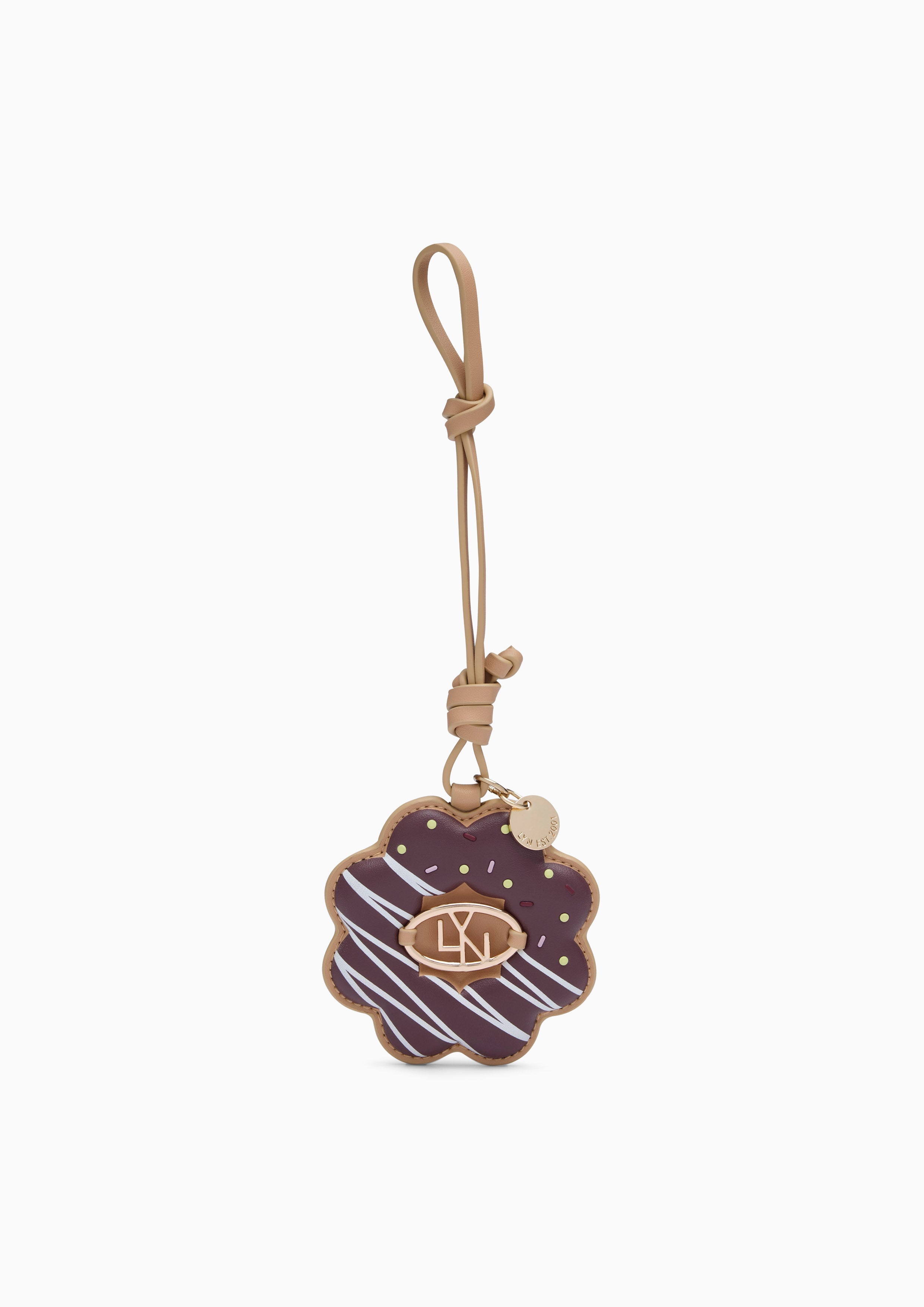 Pondering Keychain - Dark Brown