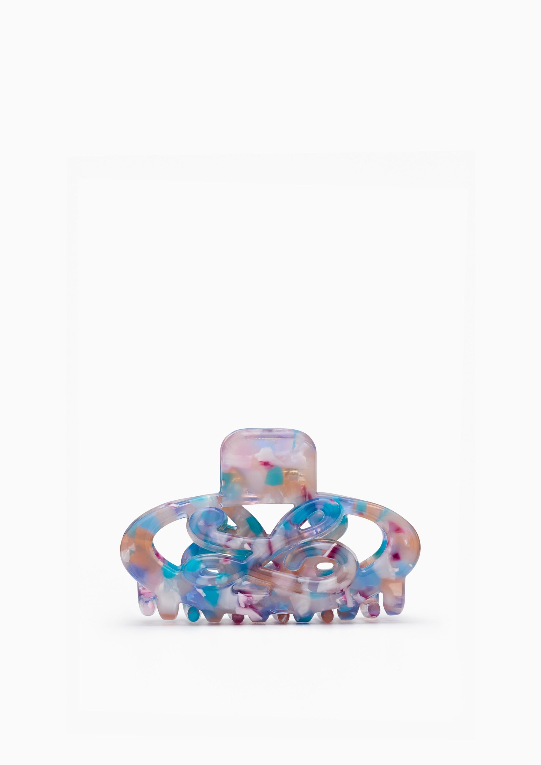 Peaches Hair Clips  - Printed Blue