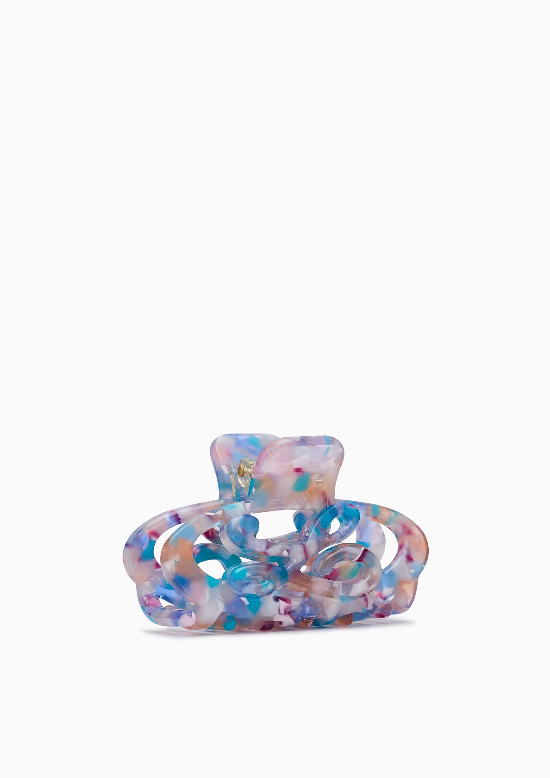 Peaches Hair Clips  - Printed Blue