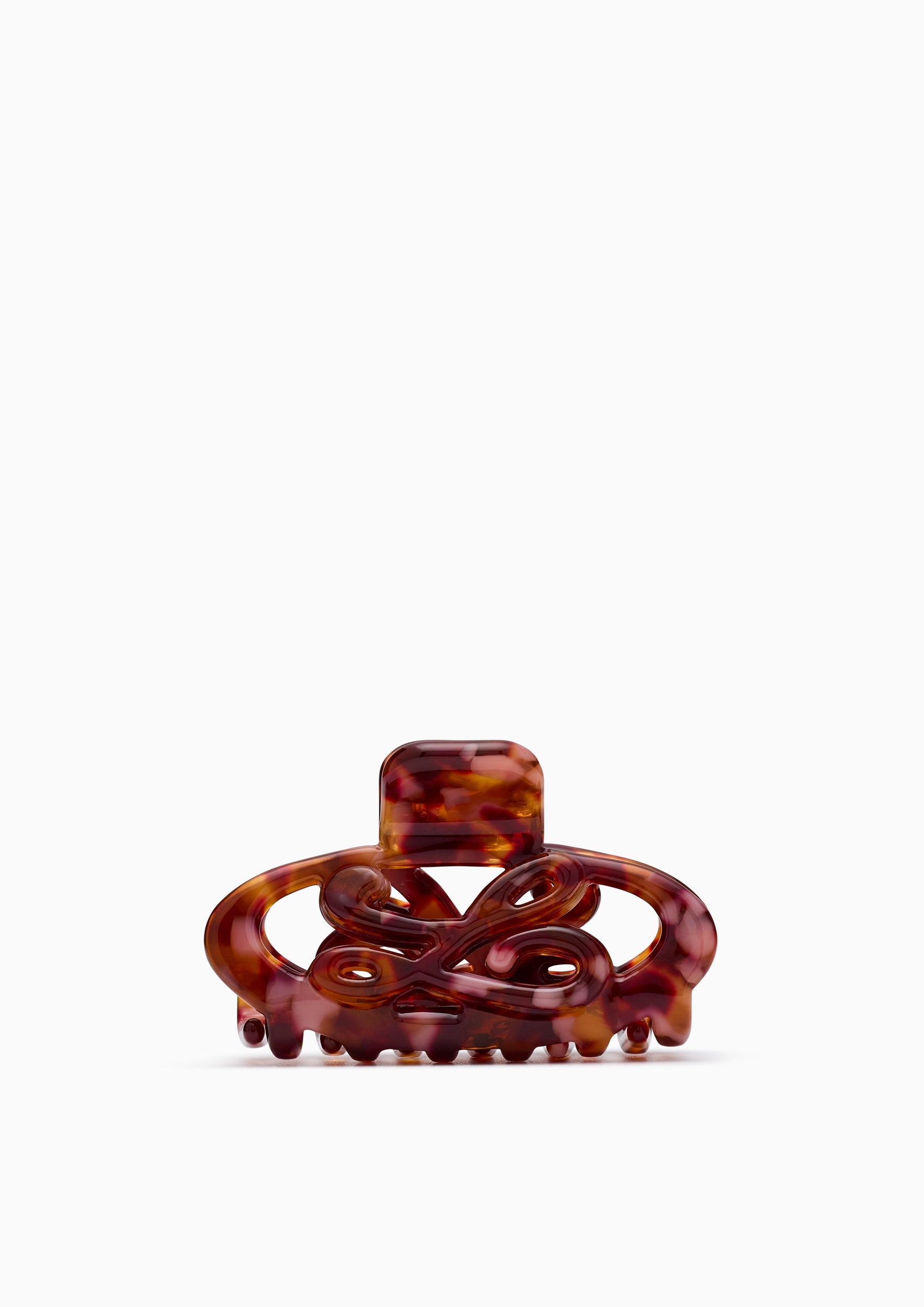 Peaches Hair Clips  - Printed Brown