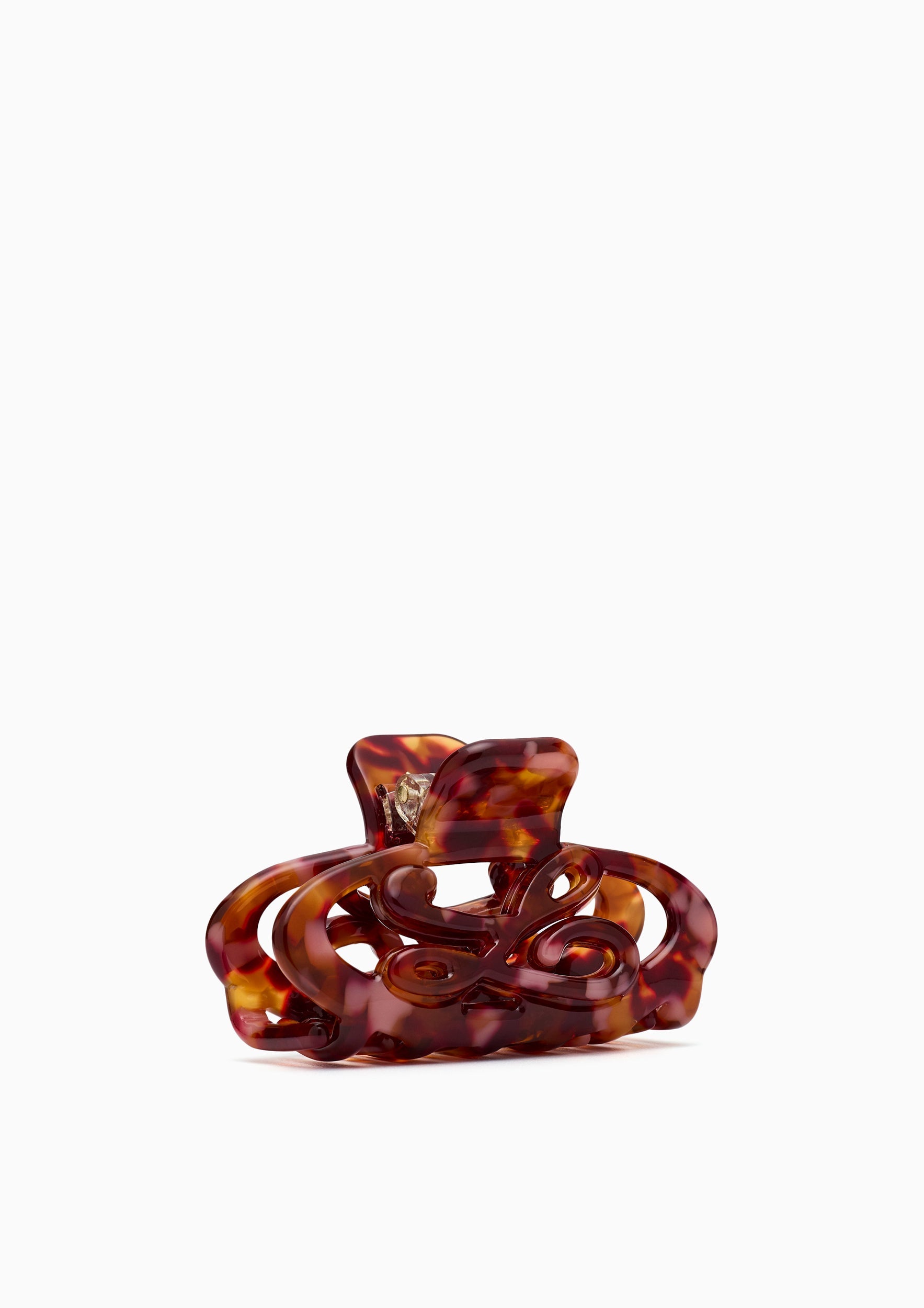 Peaches Hair Clips  - Printed Brown