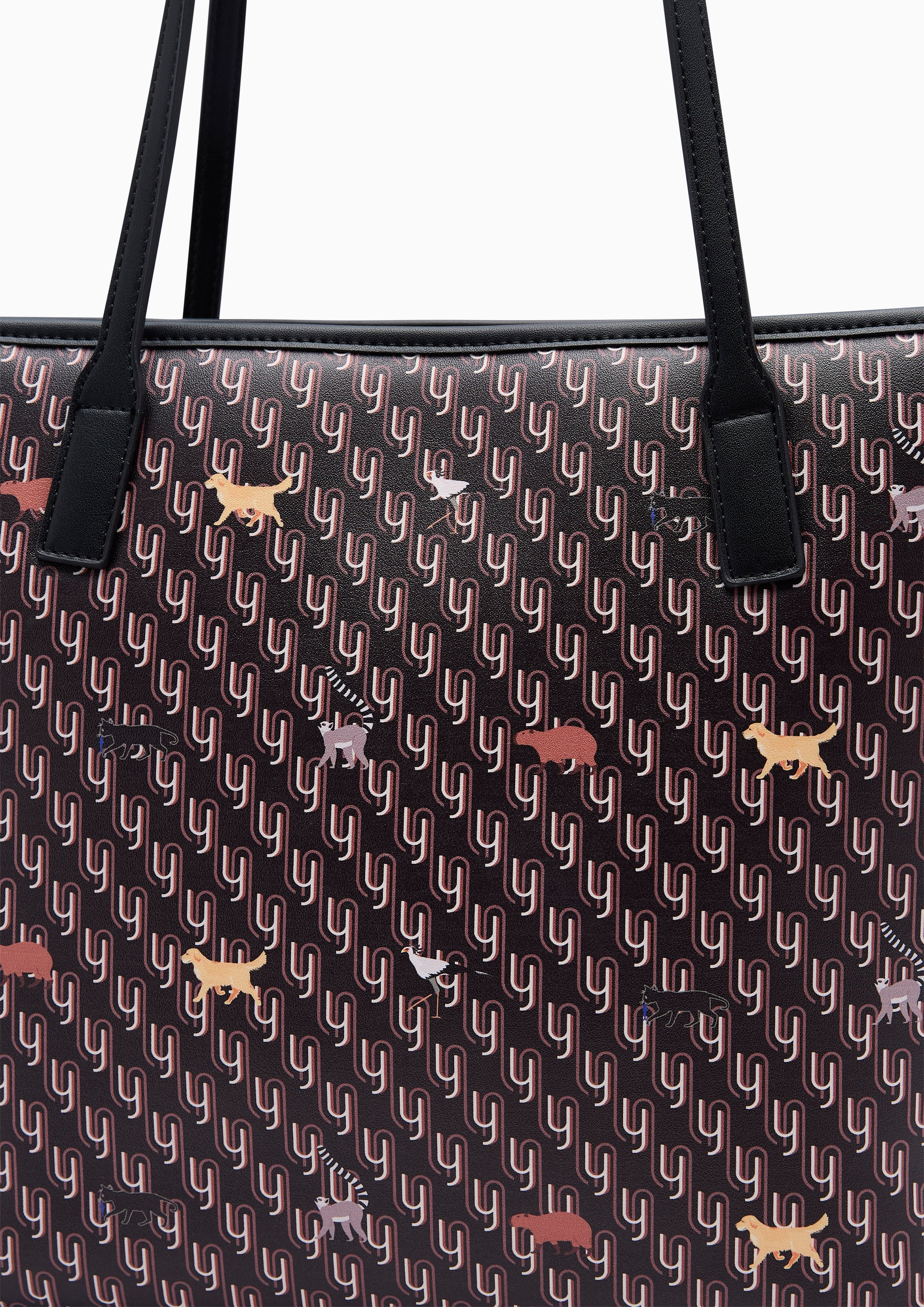 Amitie Infinite  XL Tote Bag - Printed Black