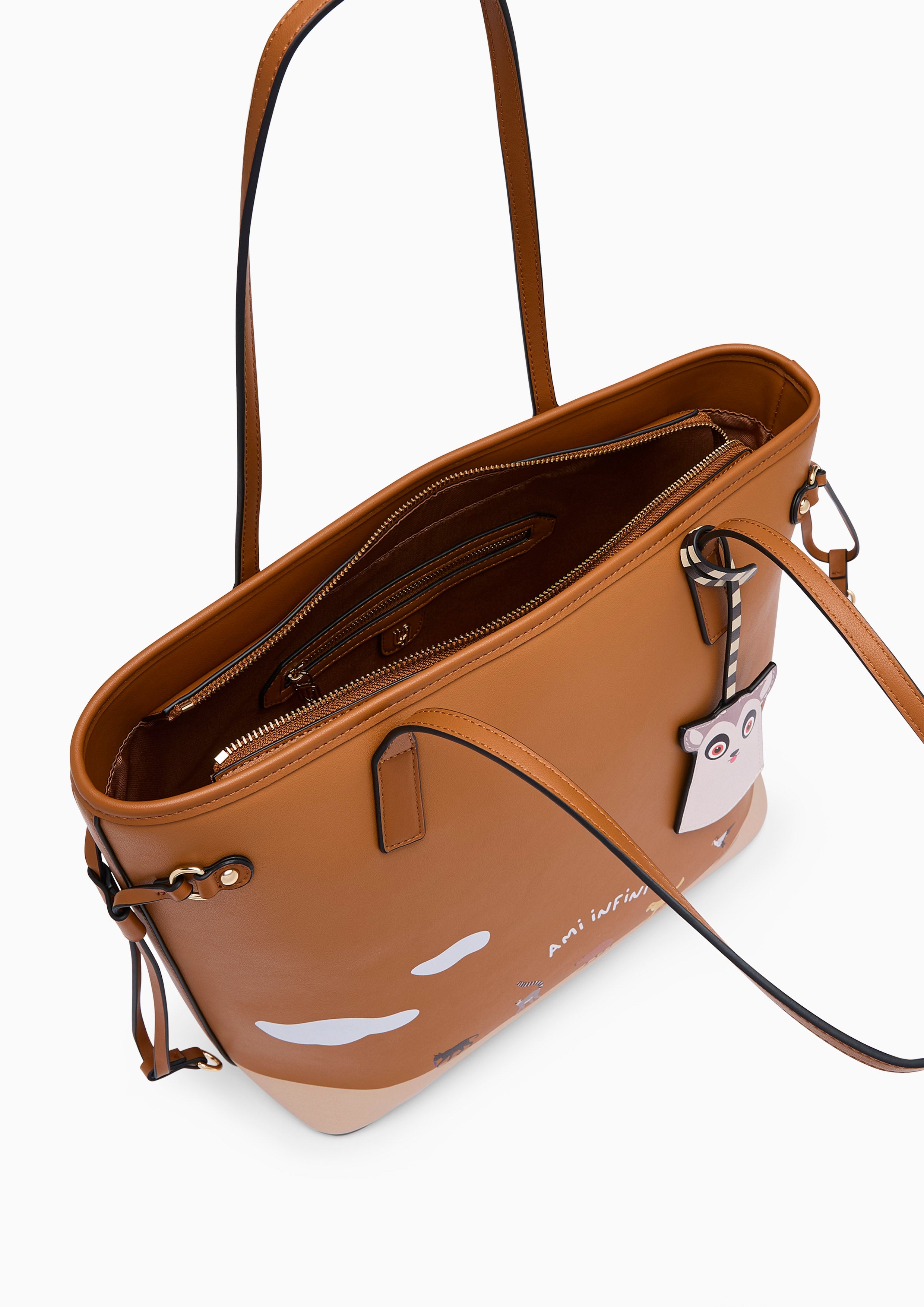 Amitie Infinite  XL Tote Bag - Printed Tan