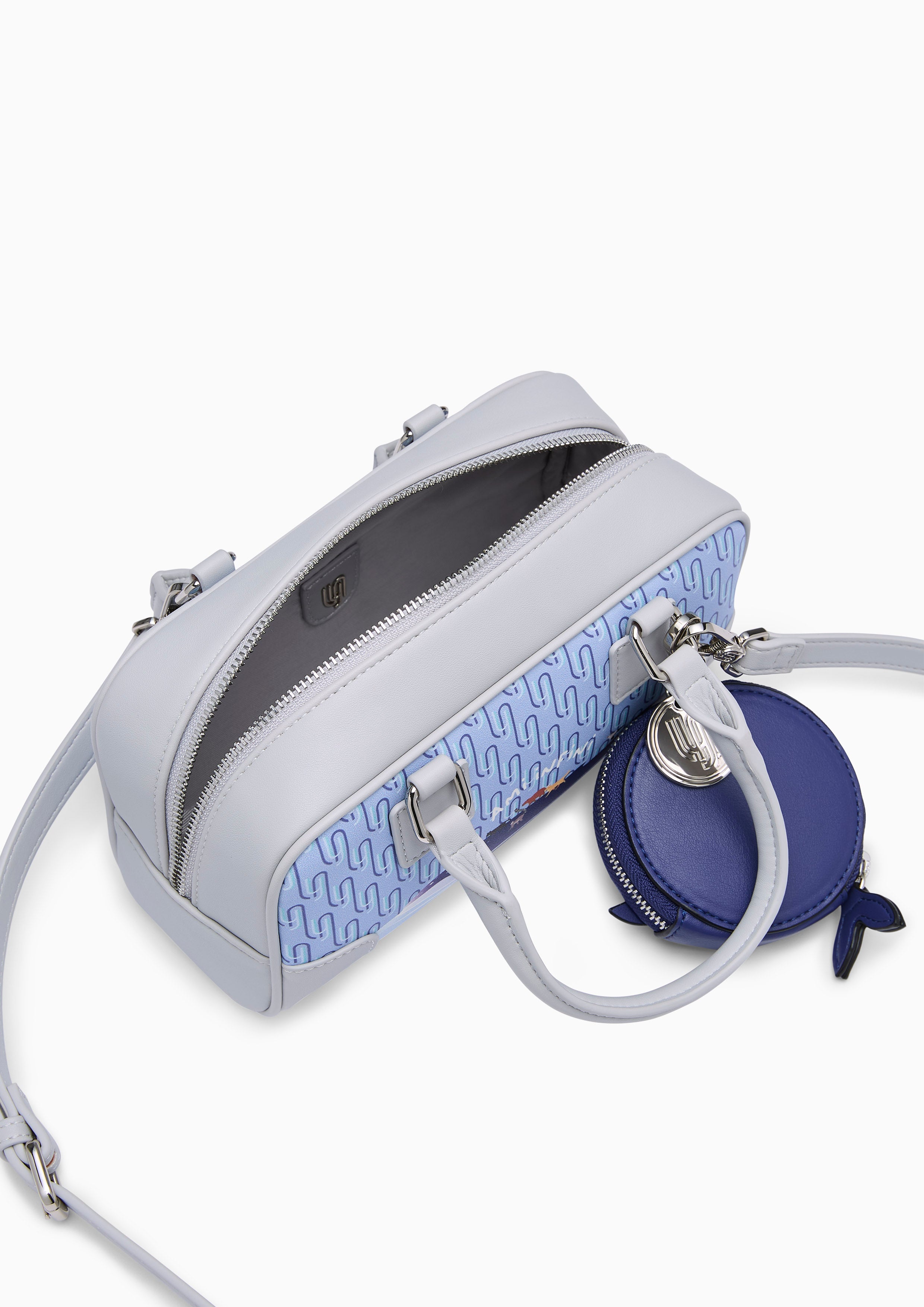 Amitie Aqua Infinite Top S Handbag - Printed Blue
