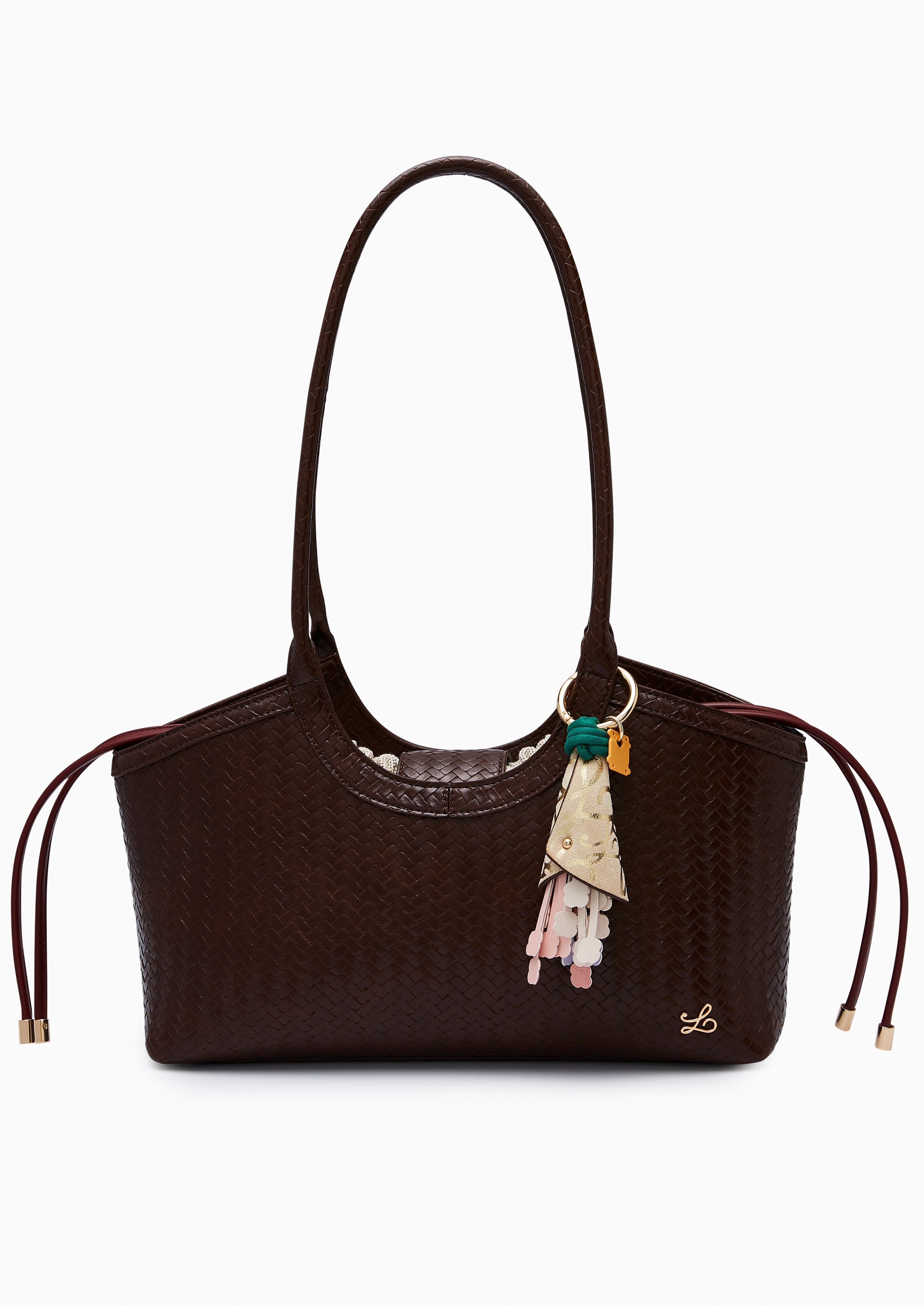 Snappy Handle M Handbag - Dark Brown