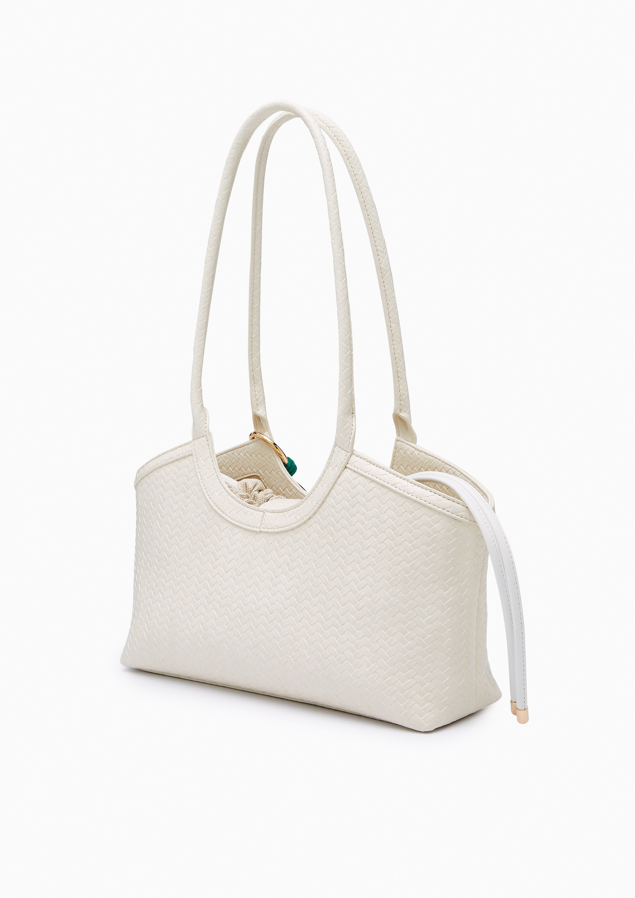 Snappy Handle M Handbag - Off-White