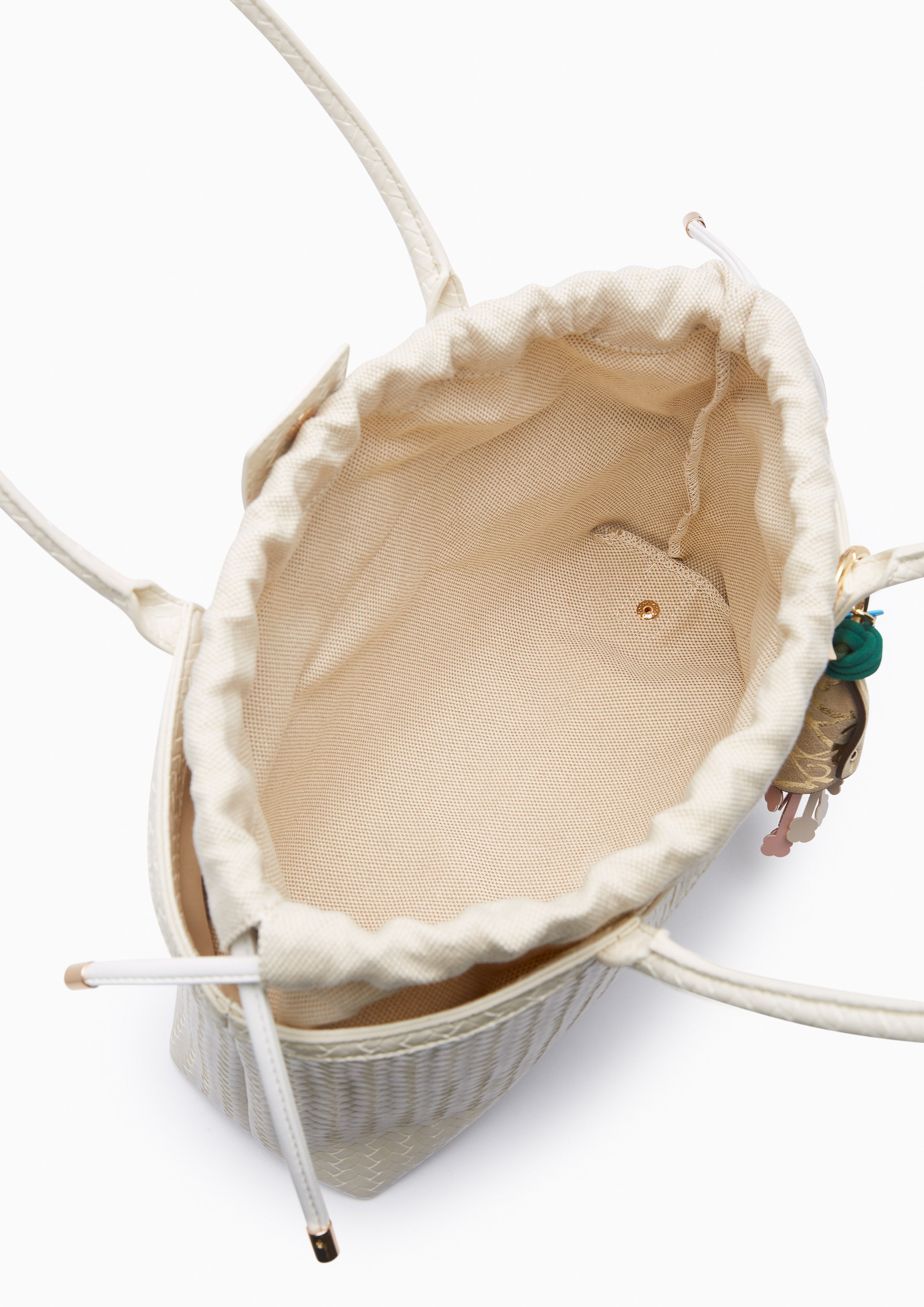 Snappy Handle M Handbag - Off-White
