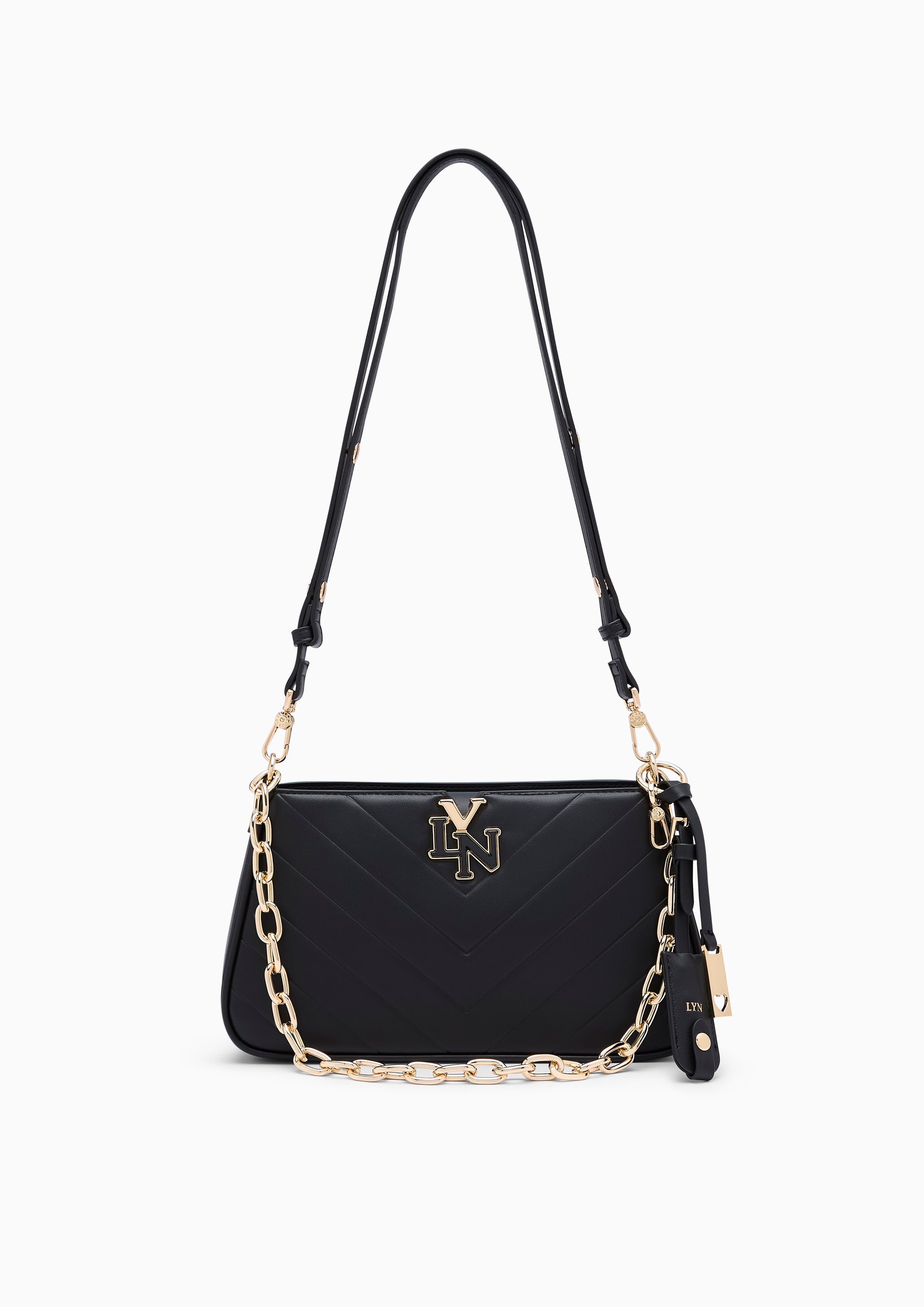 Alicia Emb  S Shoulder Bag - Black