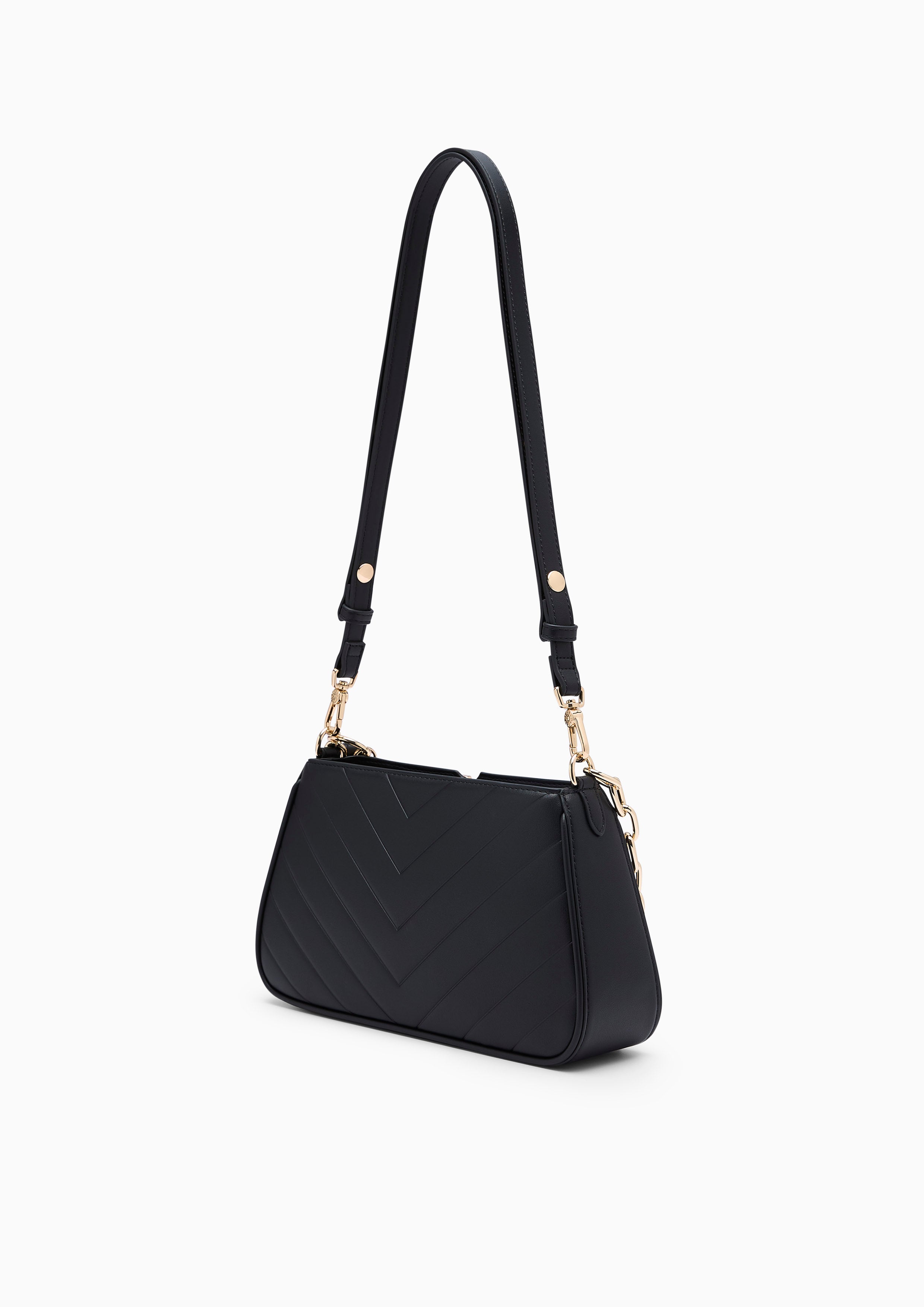 Alicia Emb  S Shoulder Bag - Black