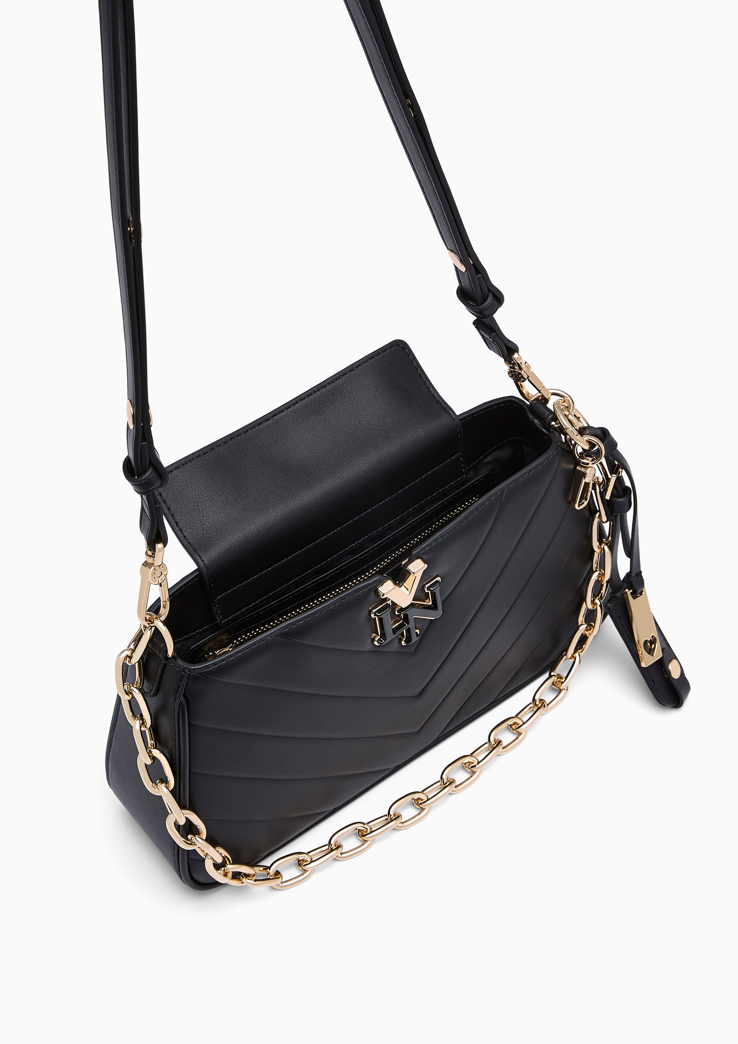 Alicia Emb  S Shoulder Bag - Black