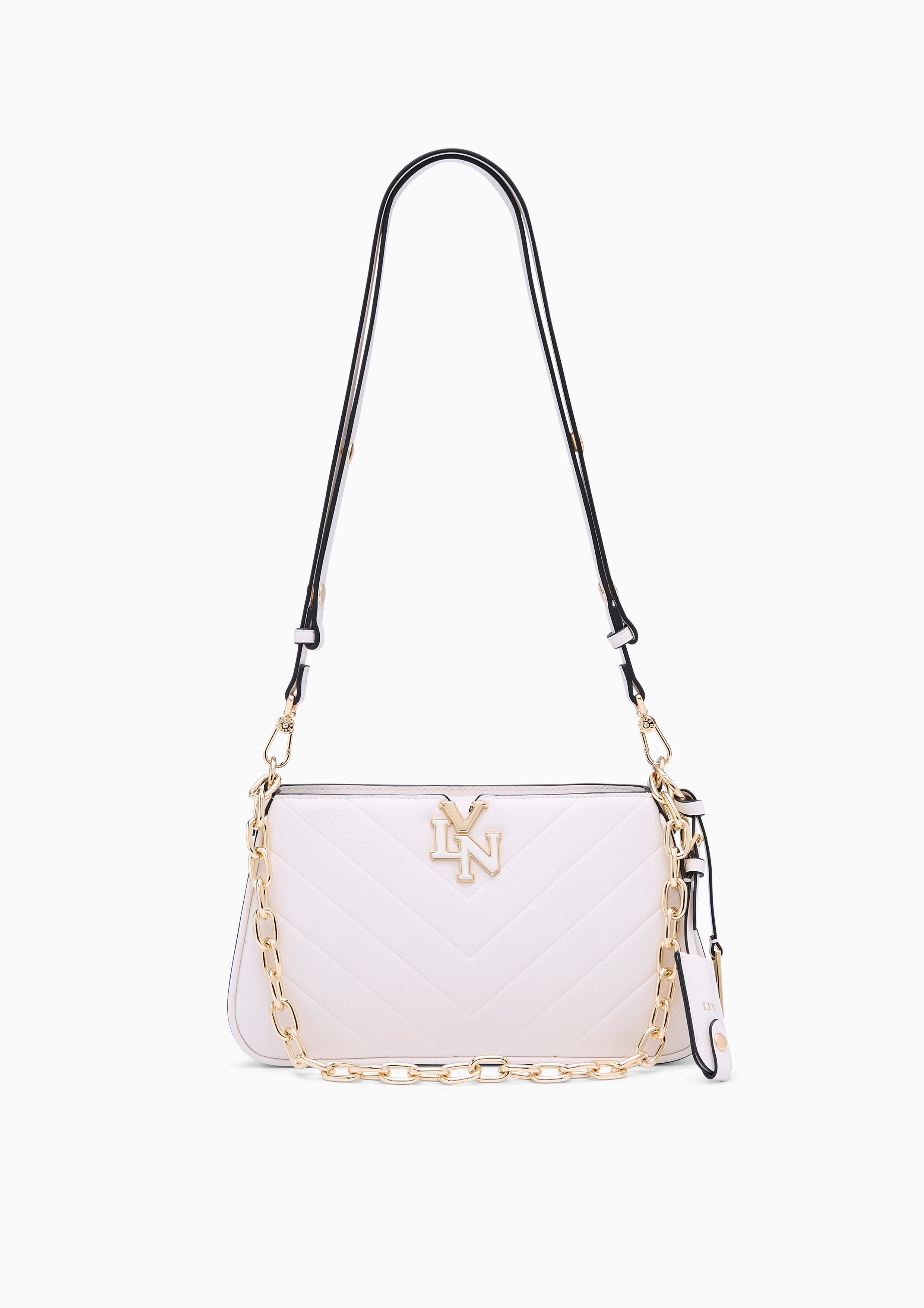 Alicia Emb  S Shoulder Bag - Ivory