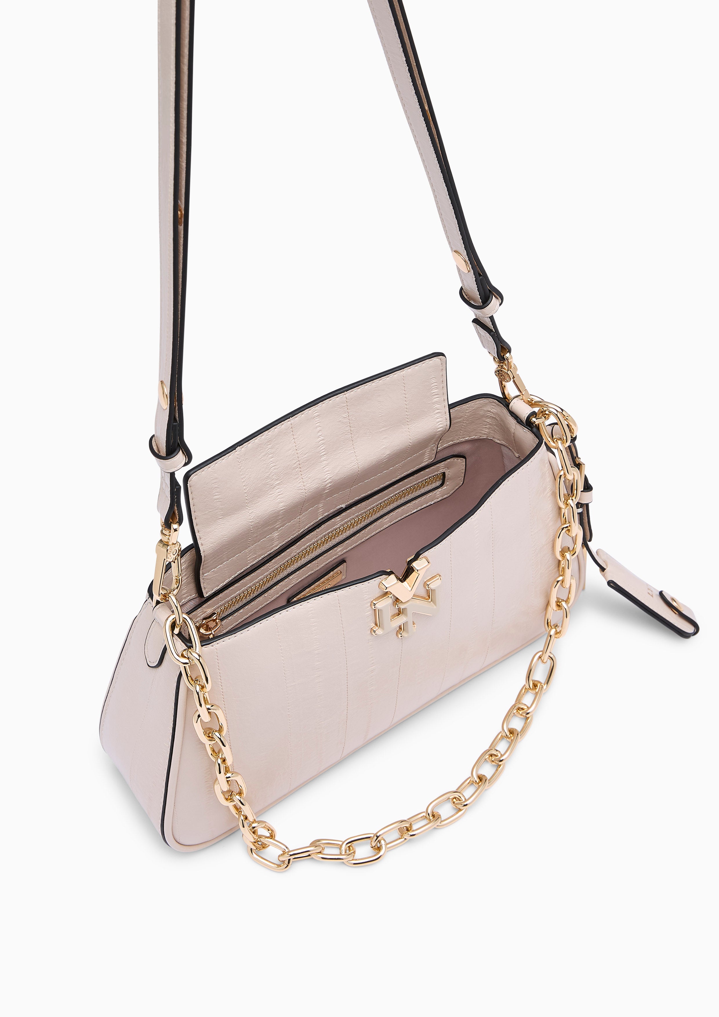 Alicia  S Shoulder Bag - Light Beige