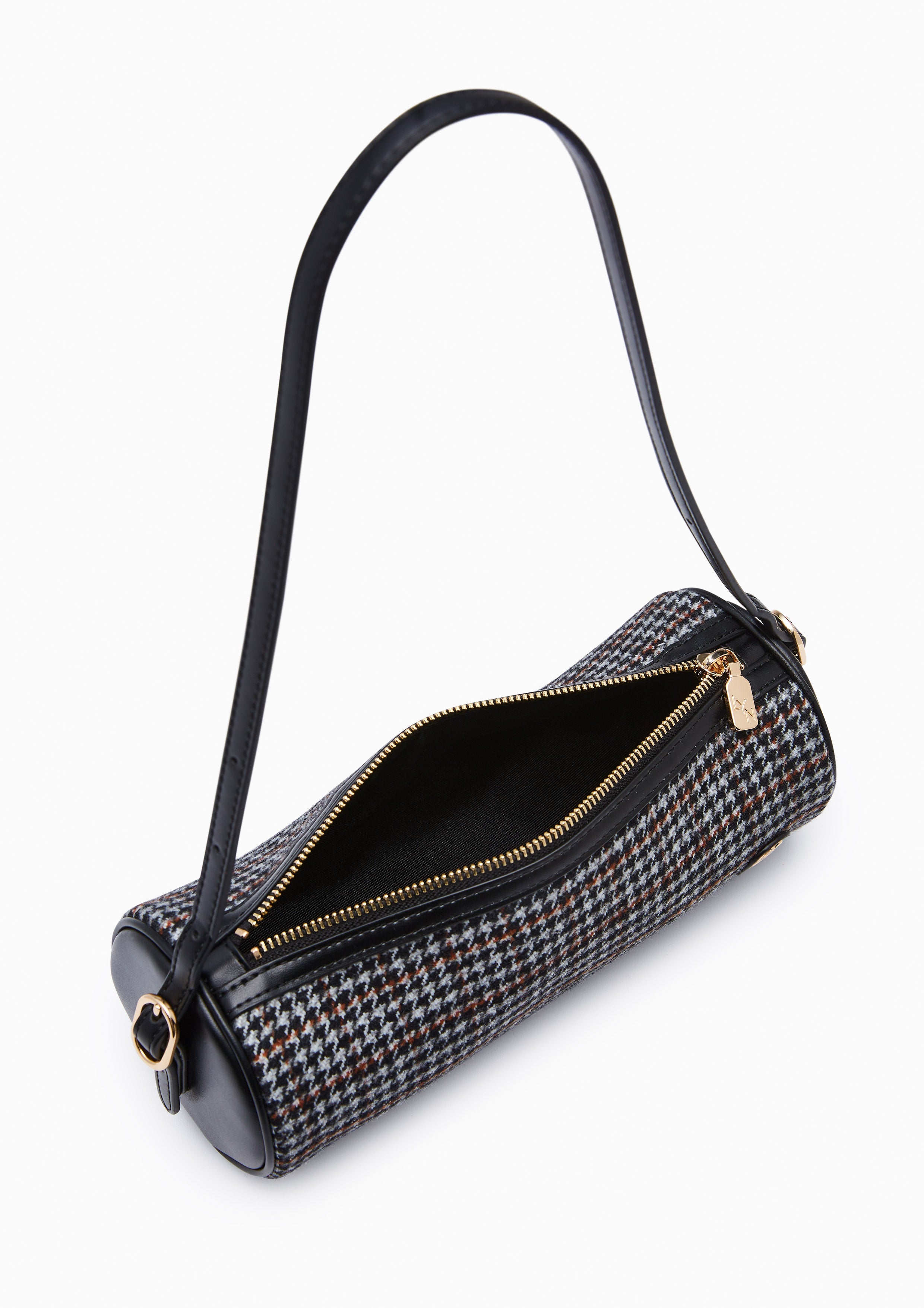 Moodie Round Baguette S Shoulder Bag - Black
