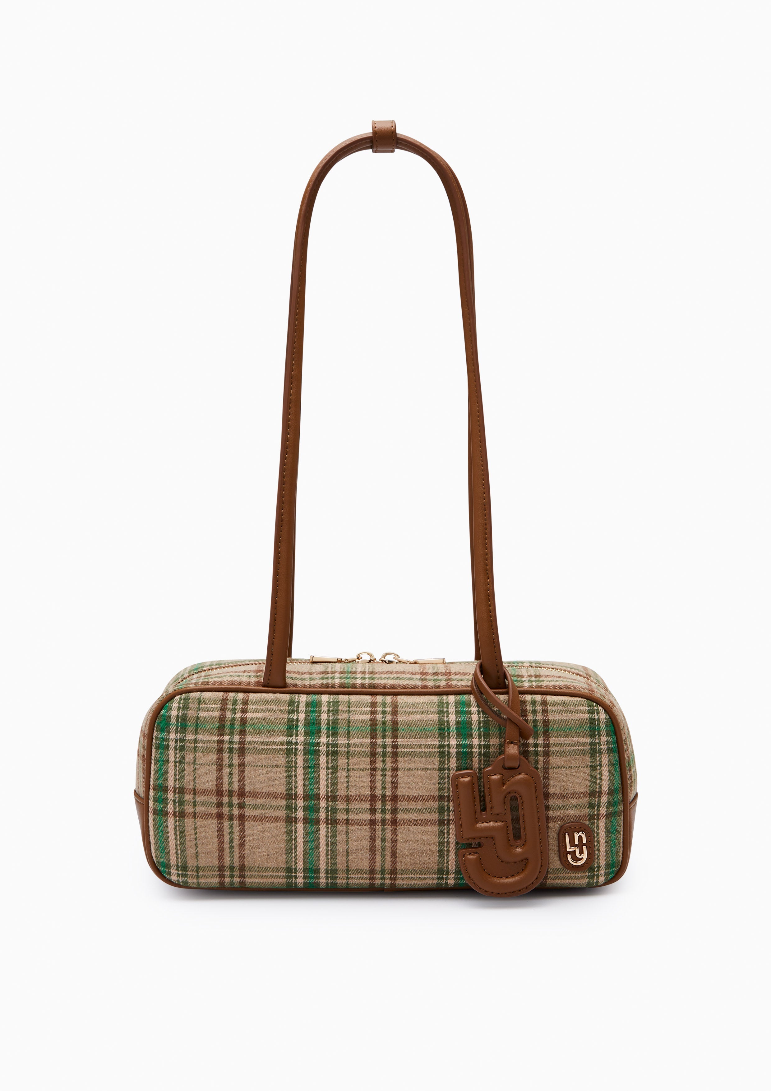 Moodie  M Shoulder Bag - Check Green