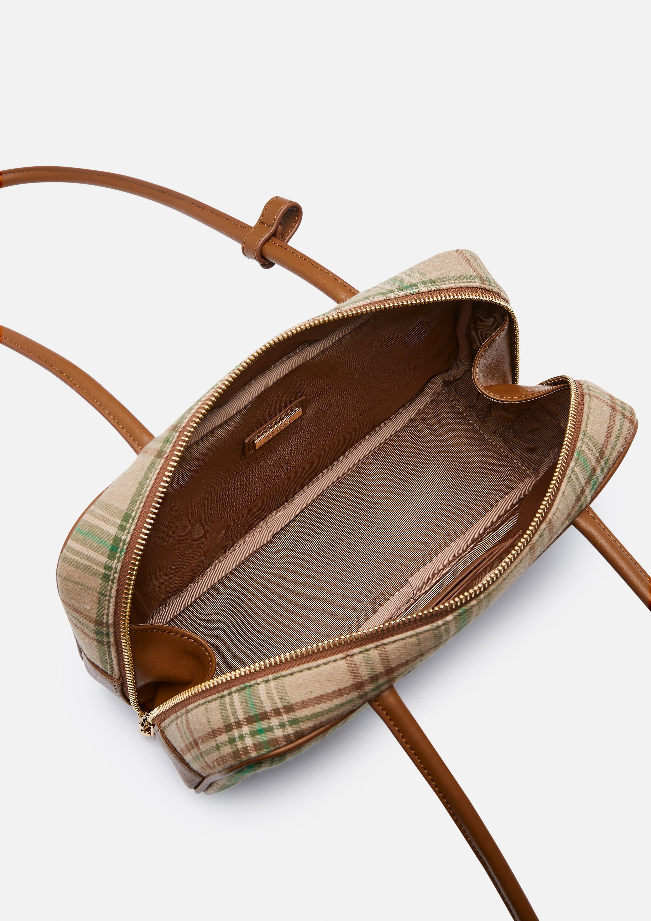 Moodie  M Shoulder Bag - Check Green