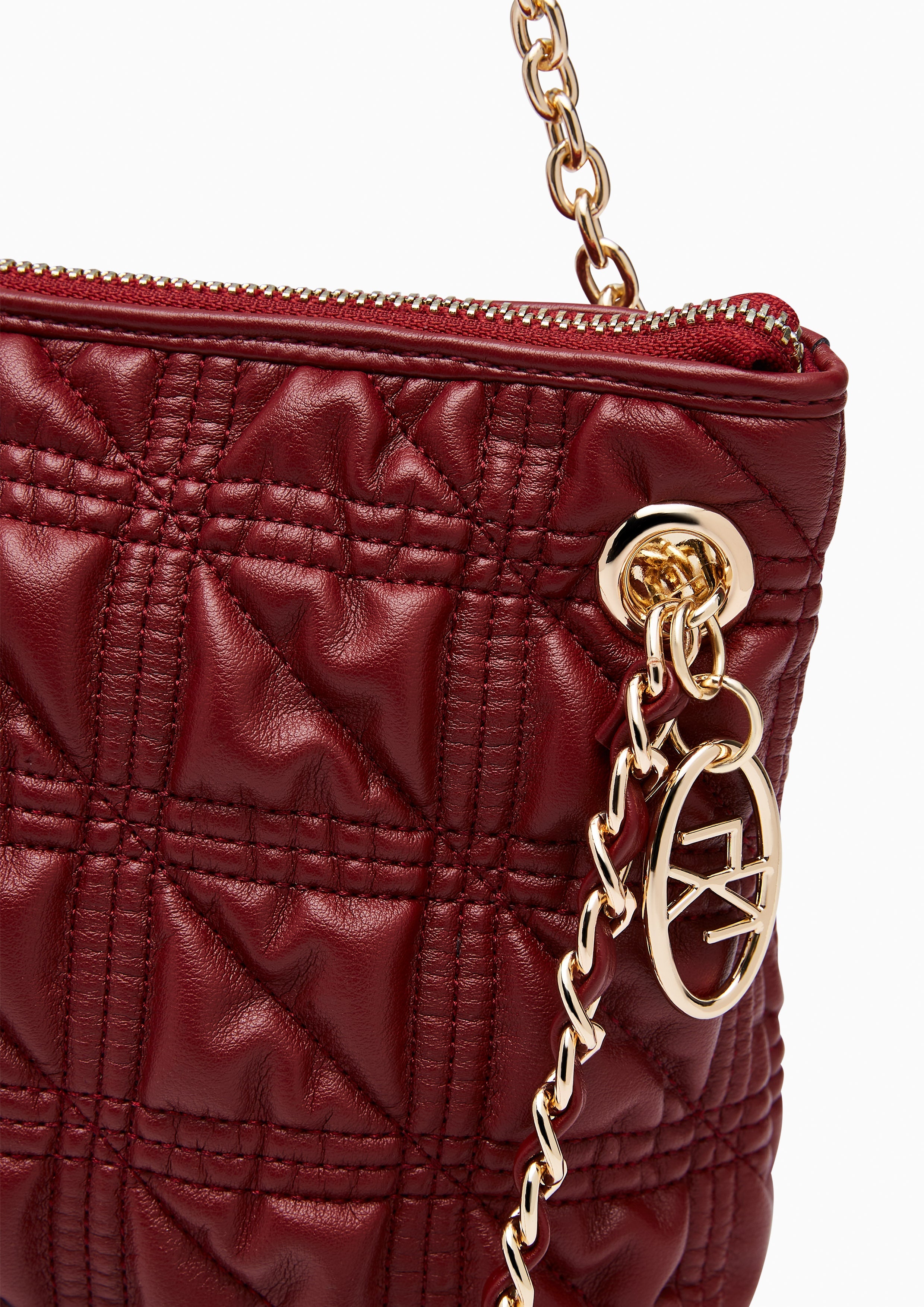 Panini  S Shoulder Bag - Dark Red