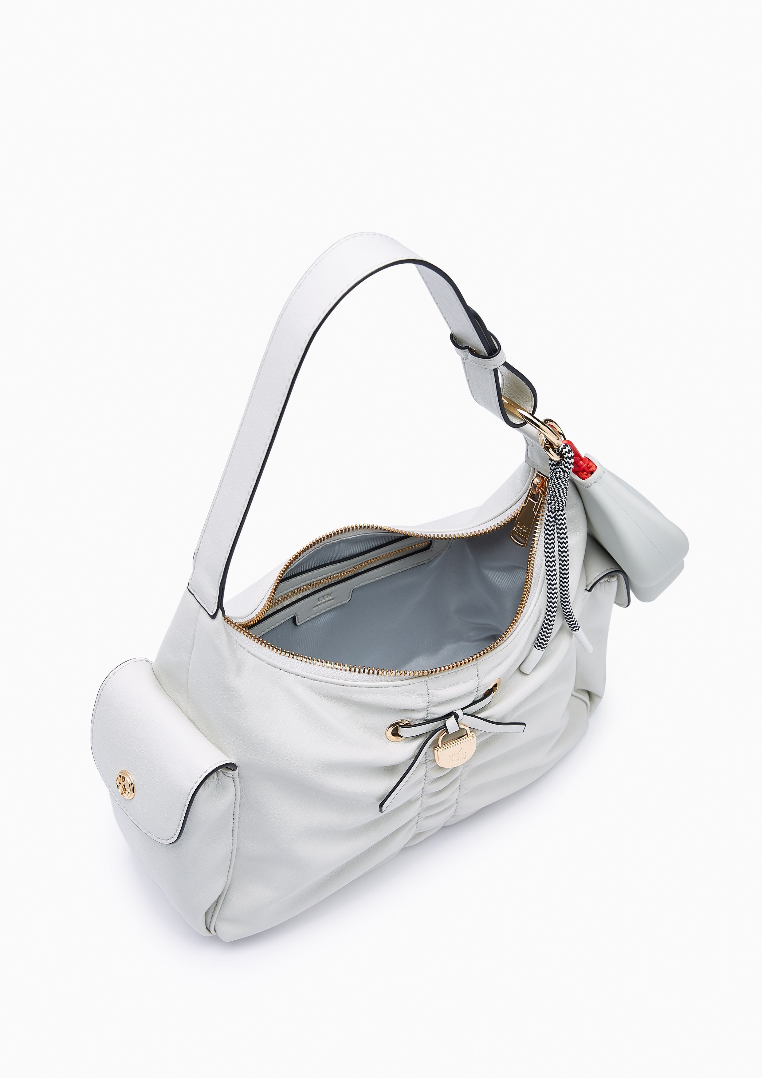 Avalyn M Shoulder Bag - Light Grey