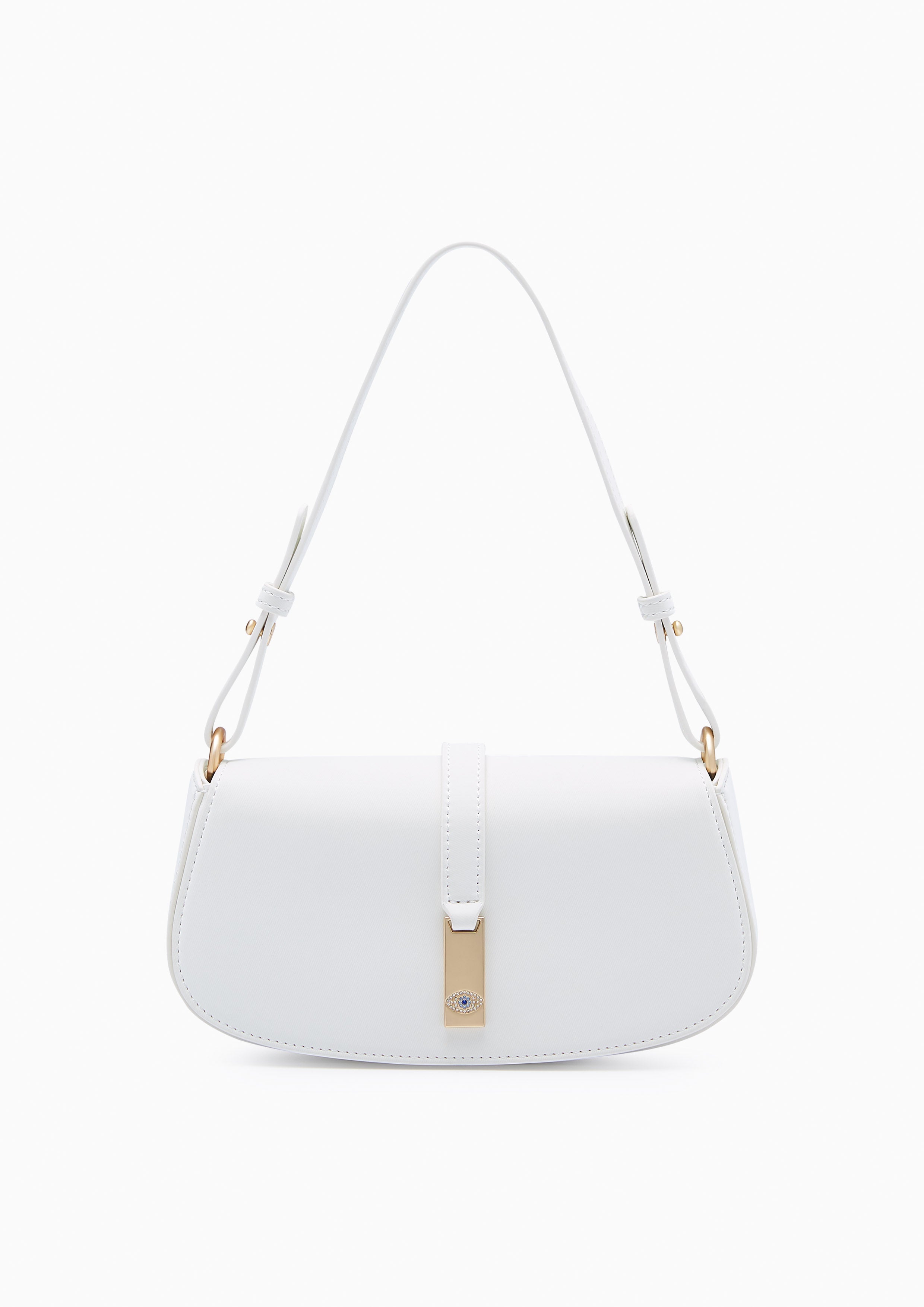 Evilly   Shoulder Bag - White