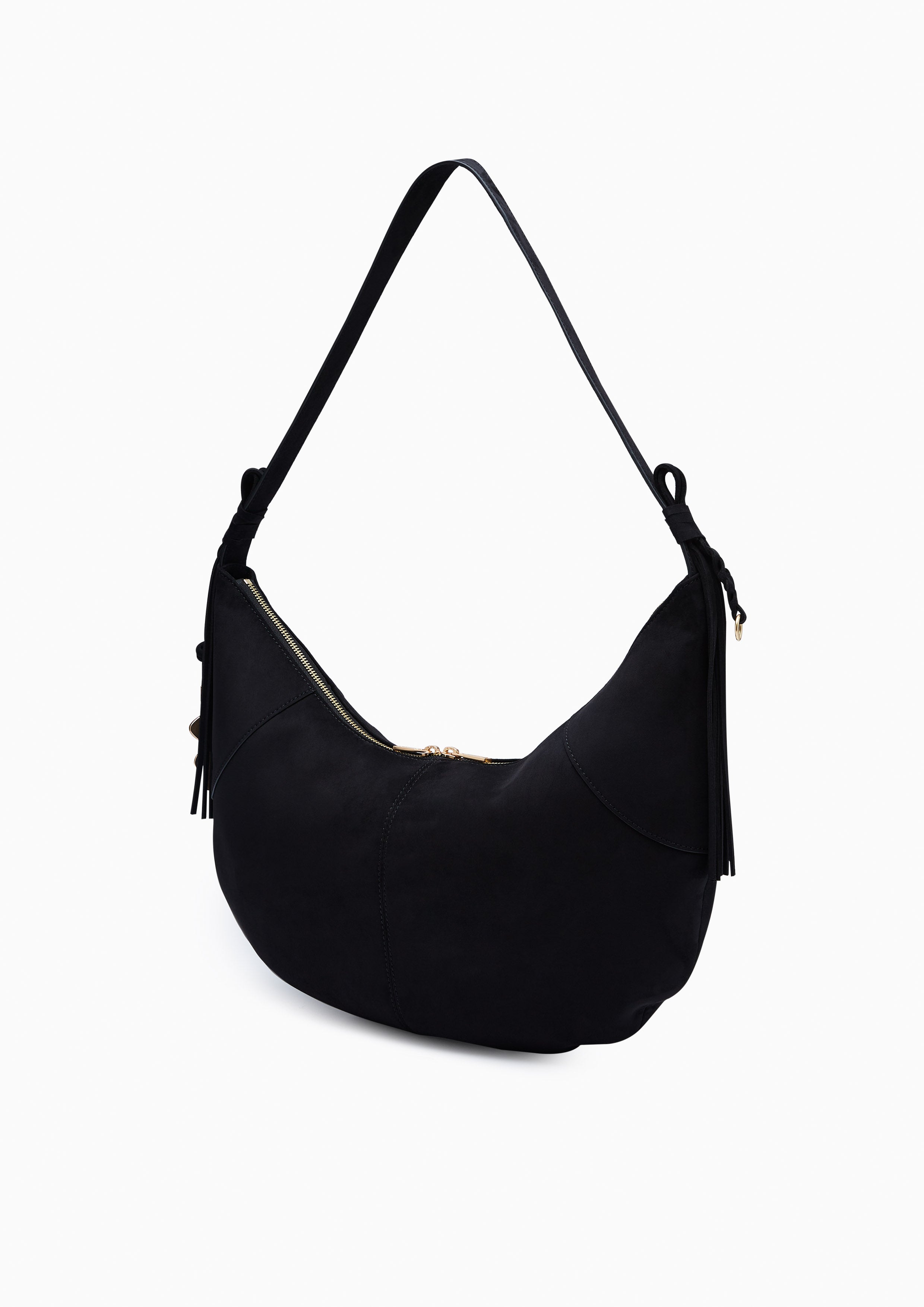 Evilly Hobo  L Shoulder Bag - Black