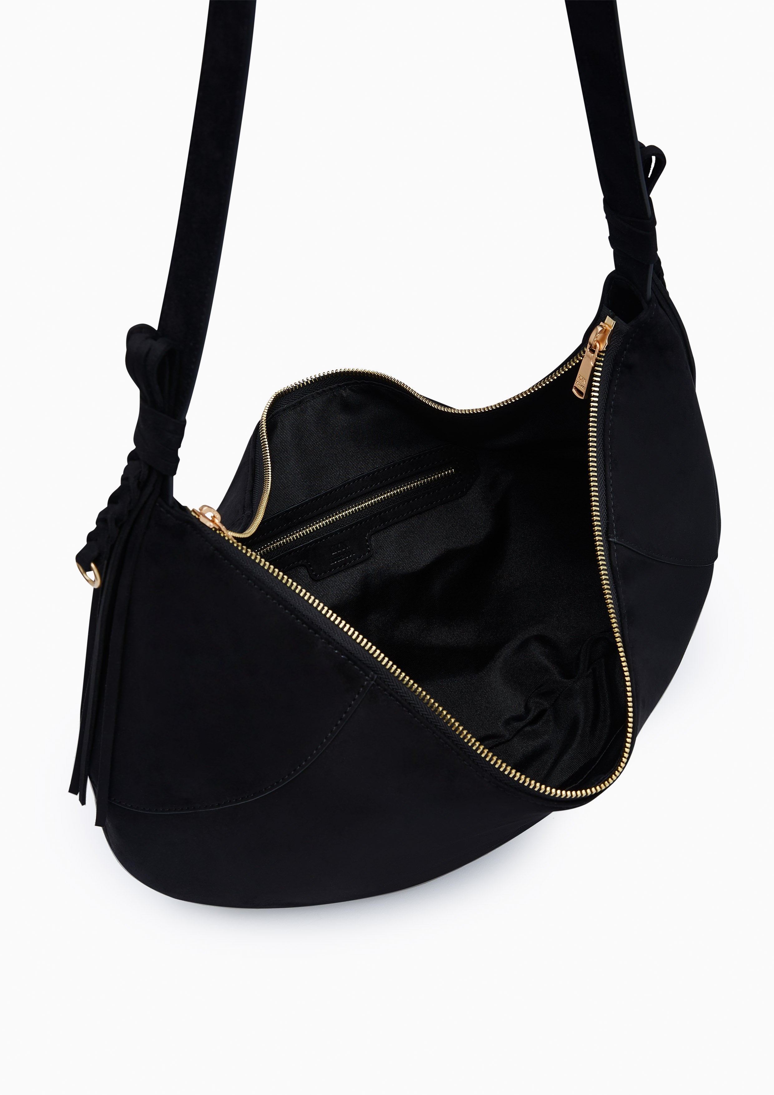 Evilly Hobo  L Shoulder Bag - Black