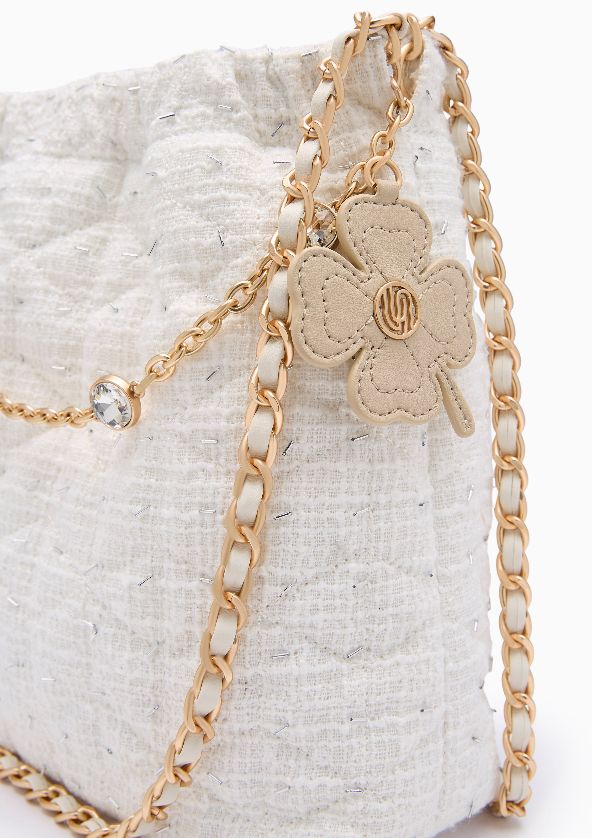 Mallory Infinite  L Shoulder Bag - White
