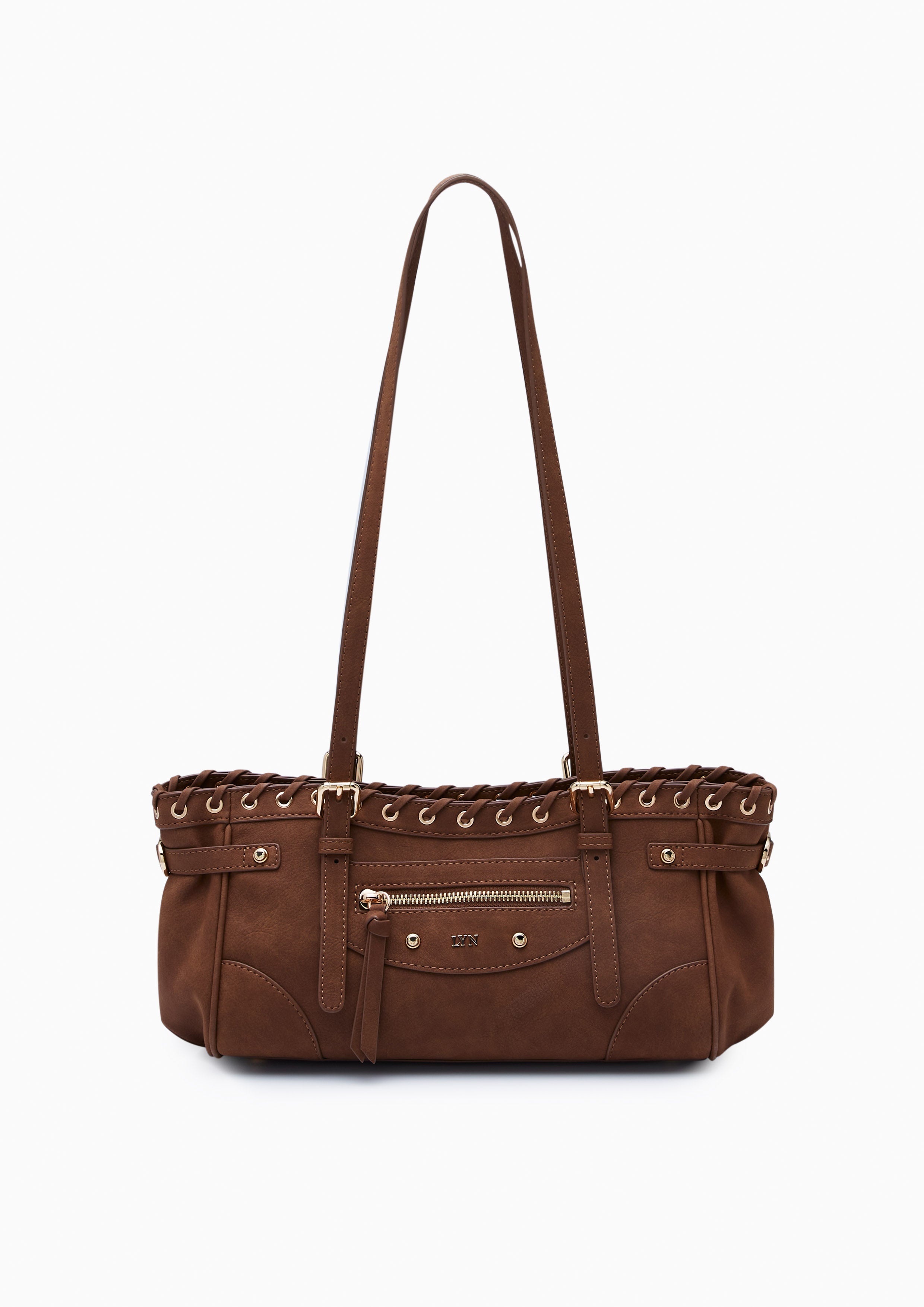 Bigga  M Shoulder Bag - Brown
