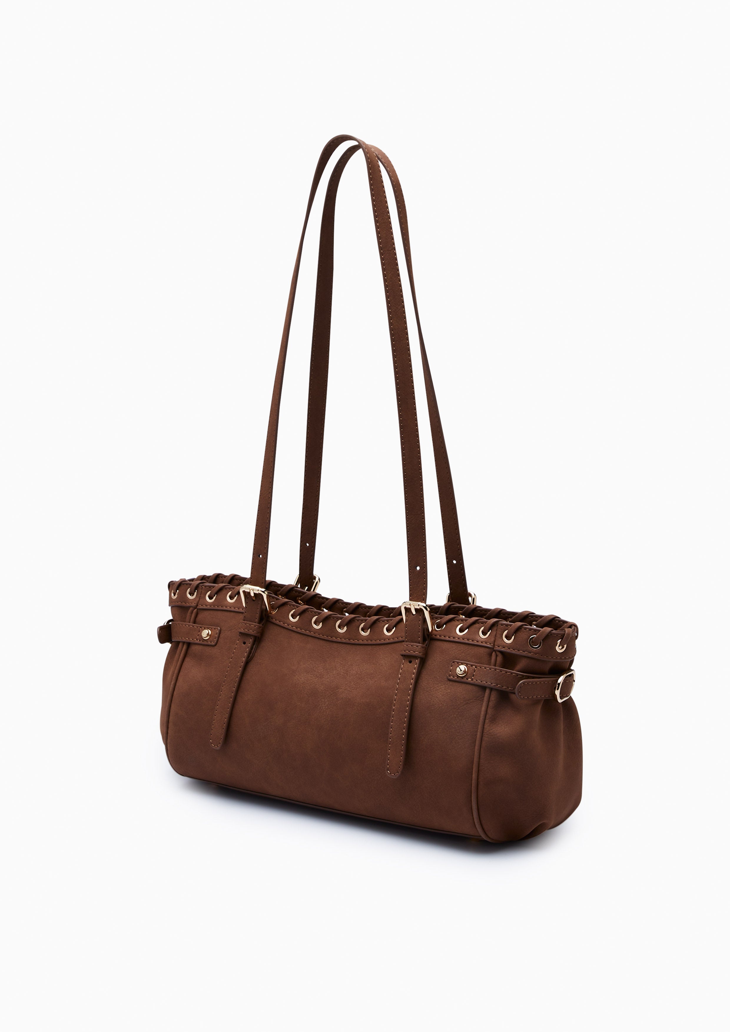 Bigga  M Shoulder Bag - Brown